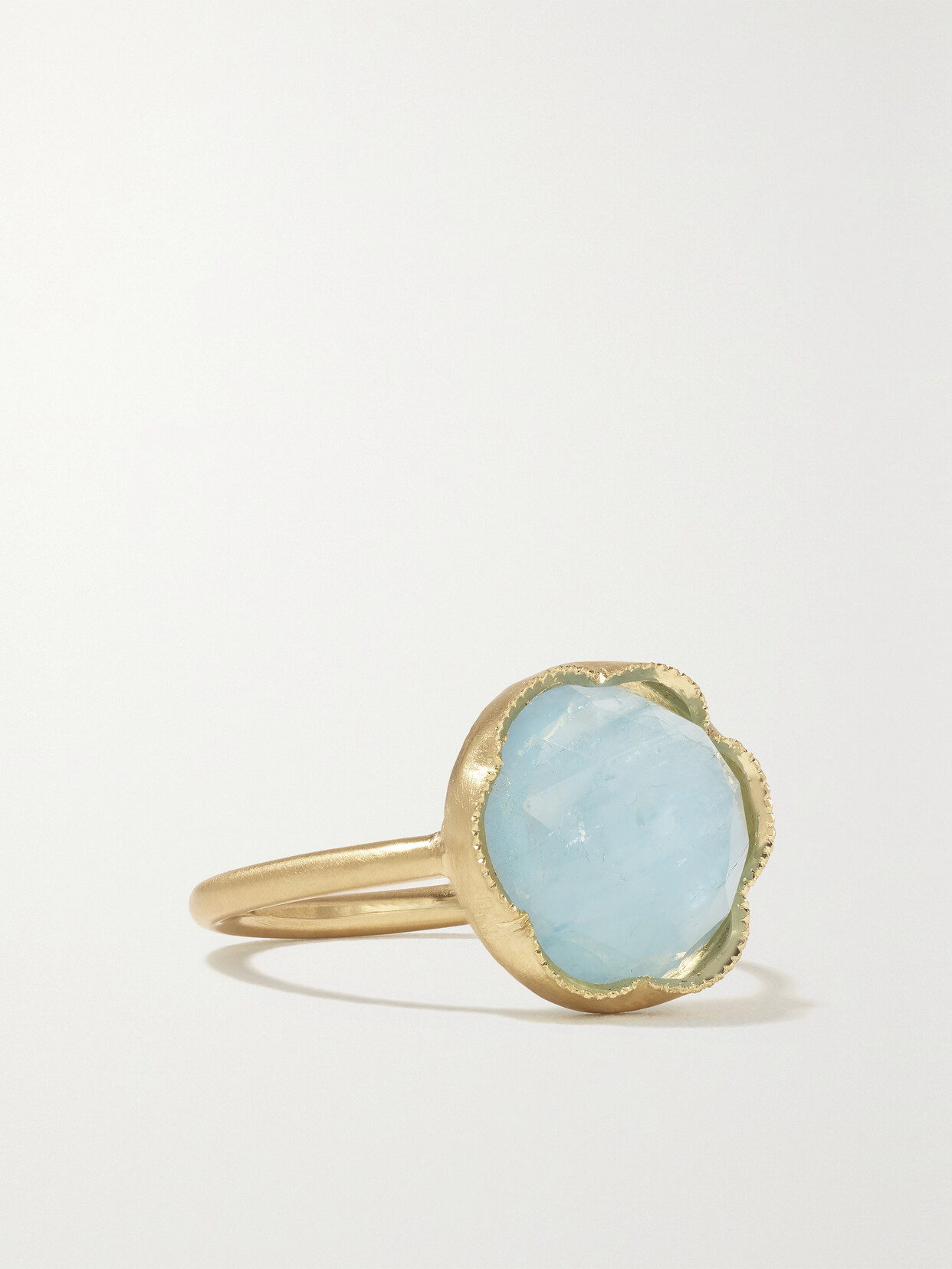 Irene Neuwirth - Classic 18-karat Gold Aquamarine Ring - Blue