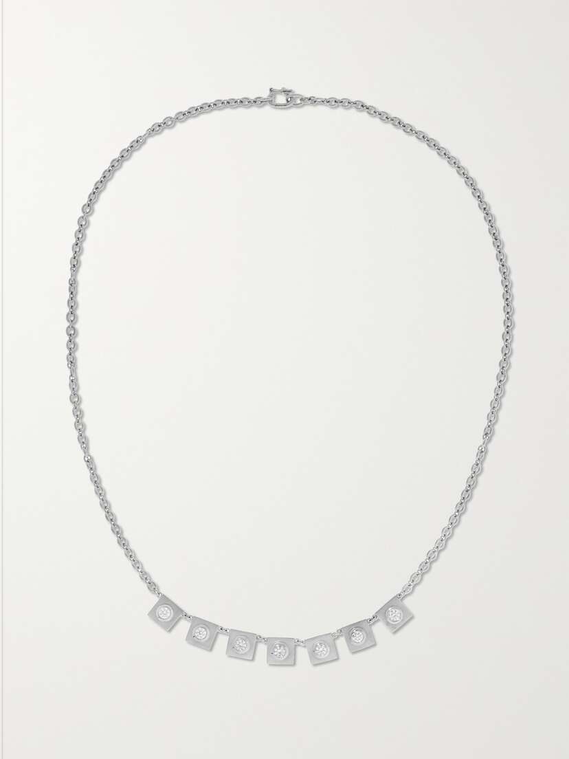 Irene Neuwirth Classic 18-karat White Gold Diamond Necklace