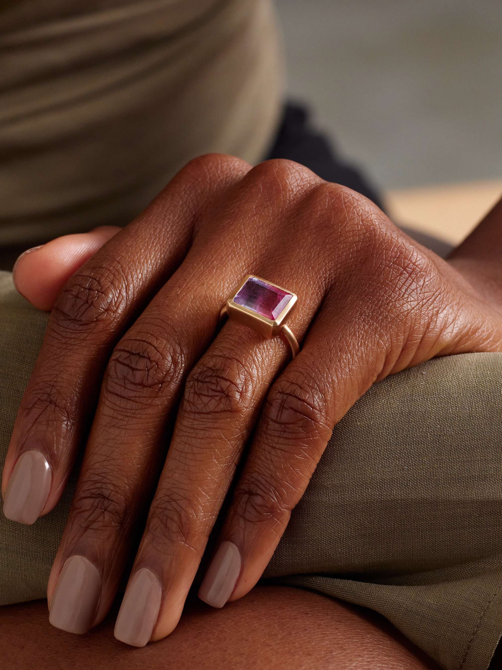 IRENE NEUWIRTH Gemmy Gem 18-karat rose gold tourmaline ring