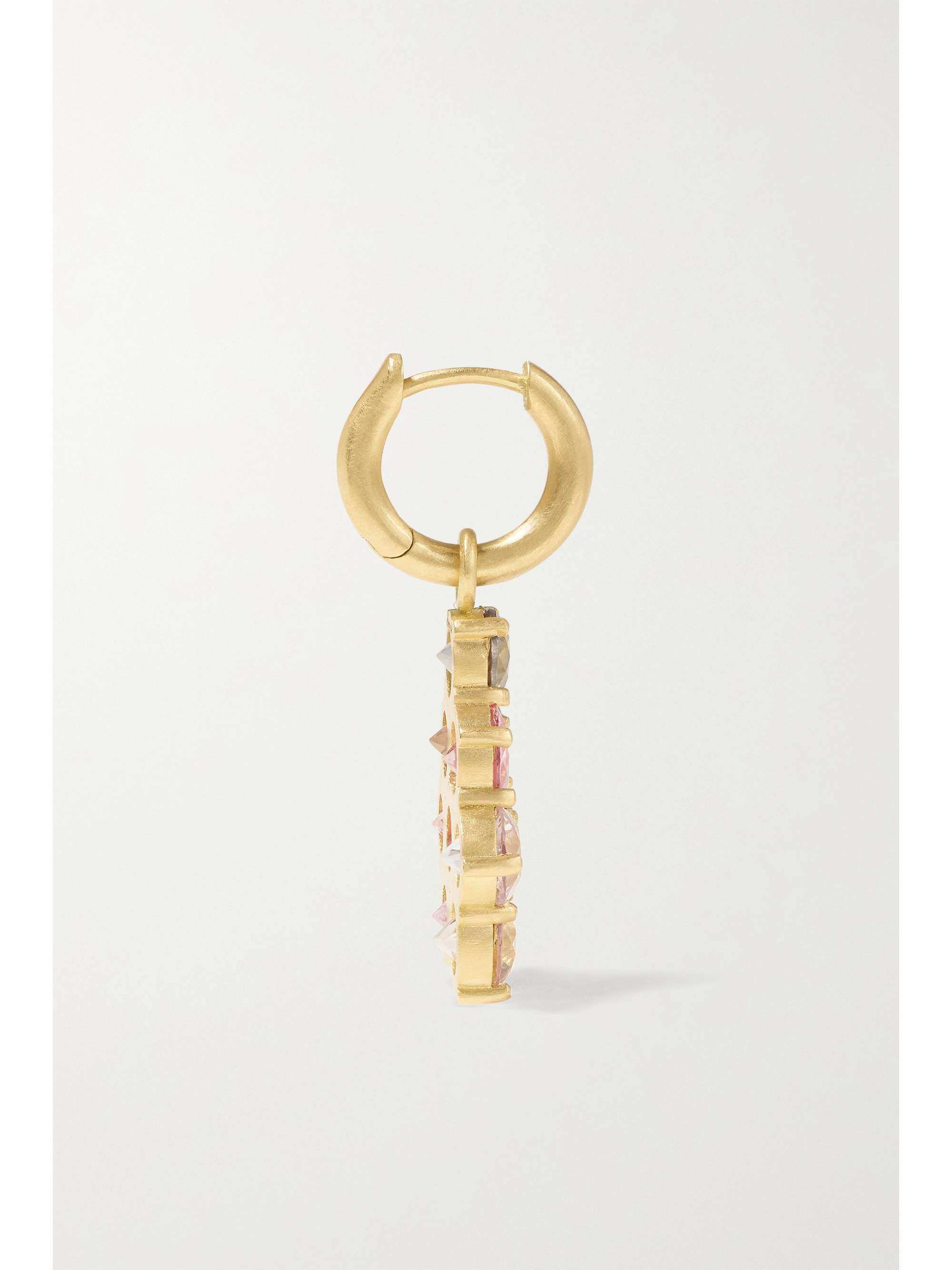 IRENE NEUWIRTH Gemmy Gem 18-karat gold, sapphire and tourmaline earrings