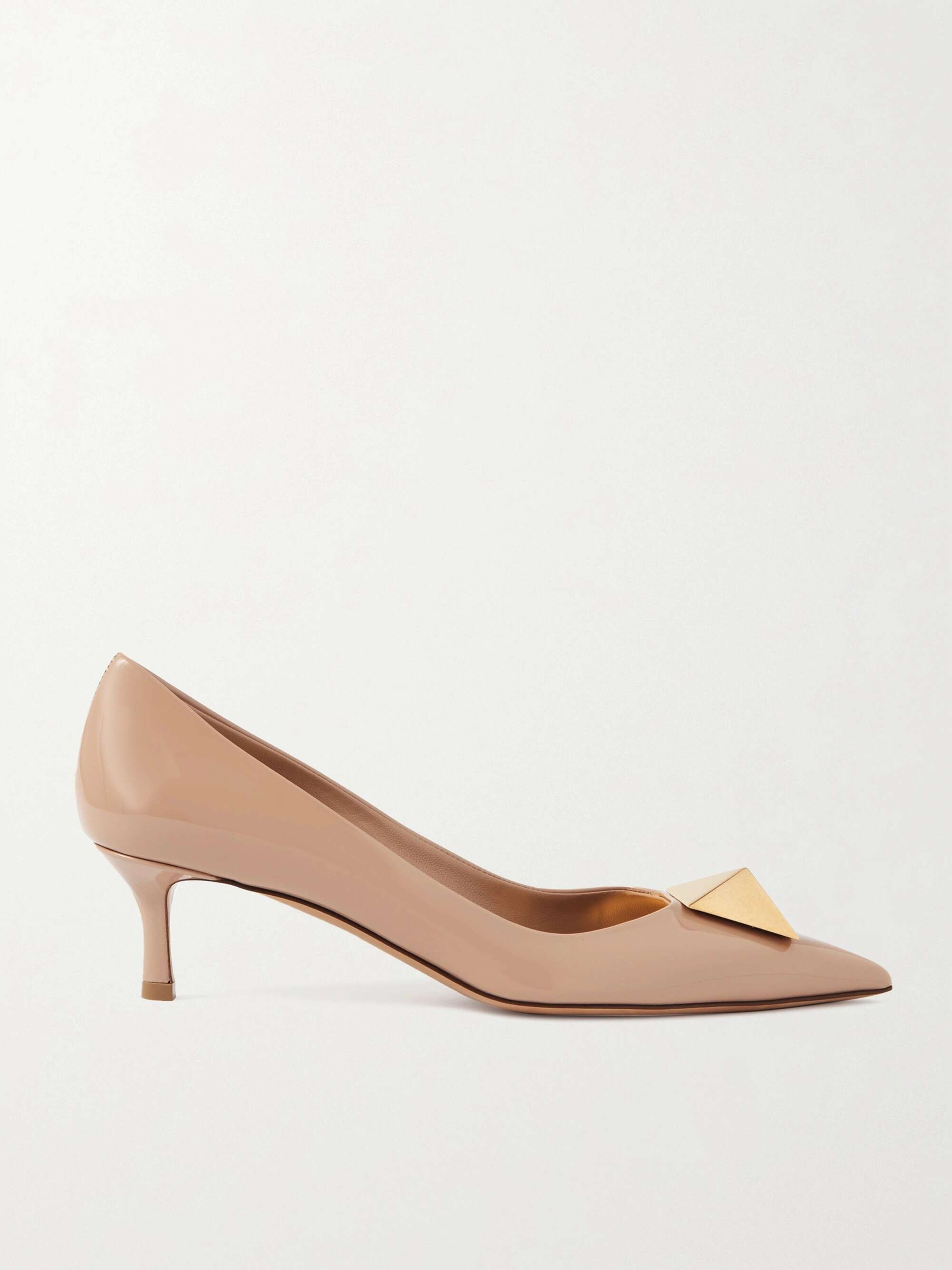 VALENTINO GARAVANI Valentino Garavani Maxi Stud 50 patent-leather pumps