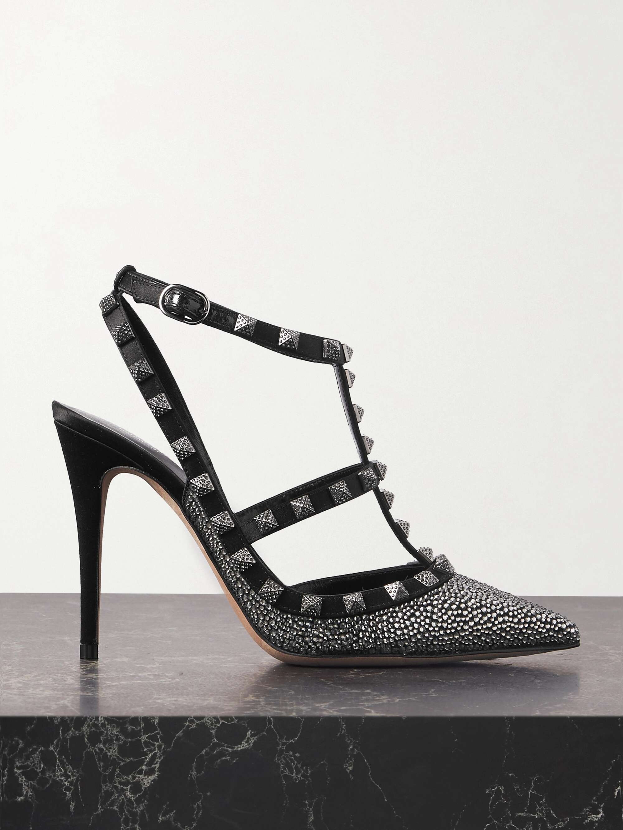 VALENTINO Rockstud 100 leather pumps | NET-A-PORTER