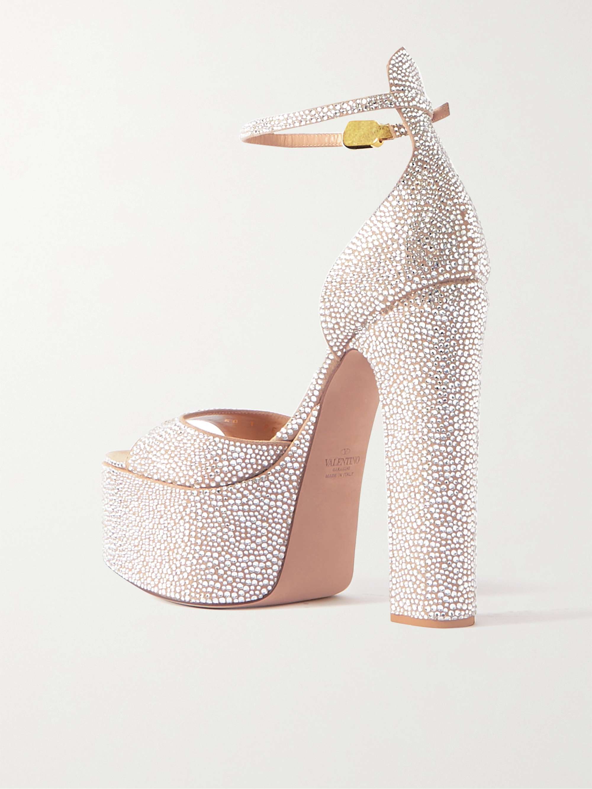 VALENTINO GARAVANI Valentino Garavani Tan-Go 155 patent-leather platform sandals