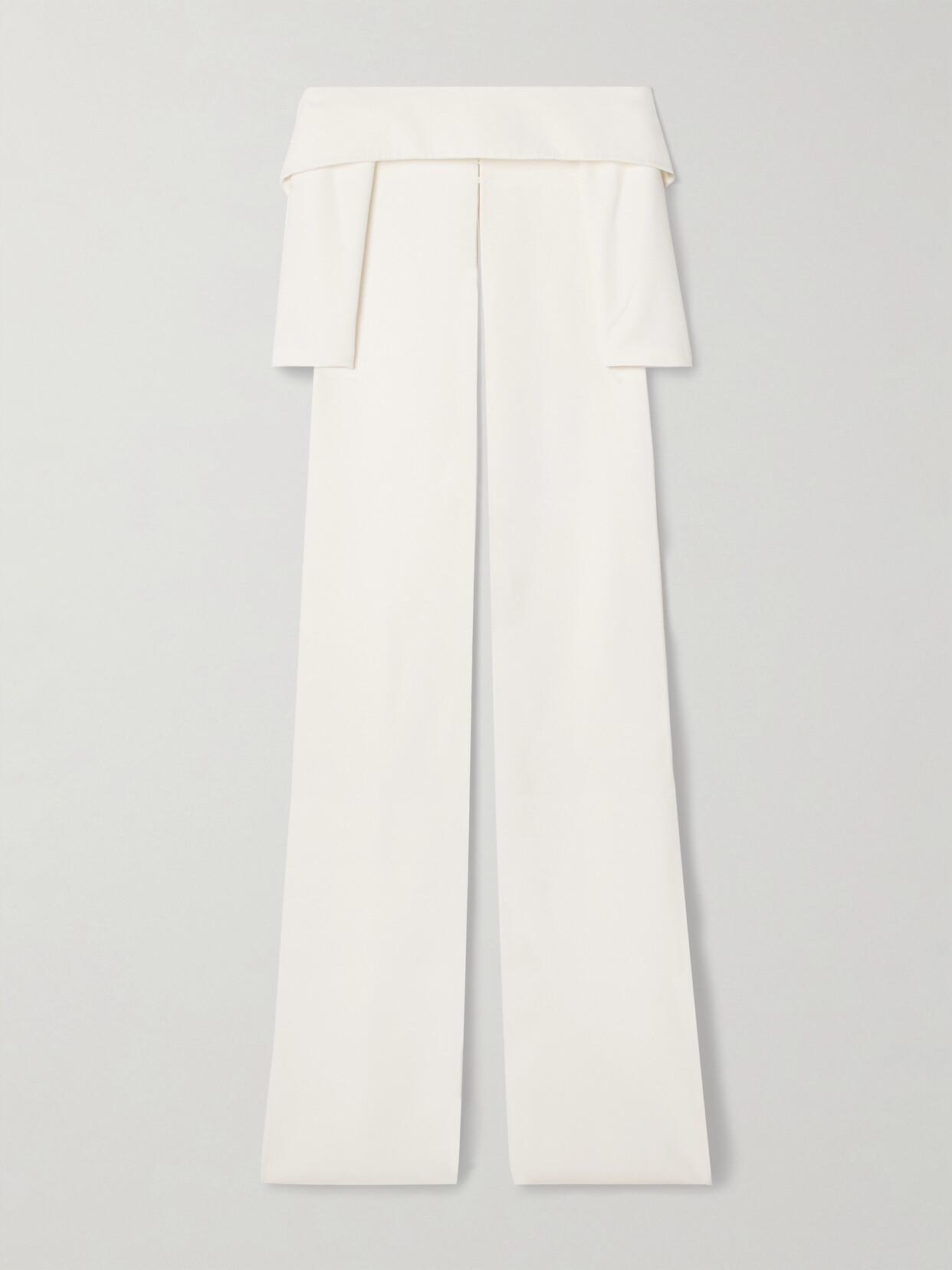 Safiyaa Bellara Off-the-shoulder Crepe Cape In Ivory