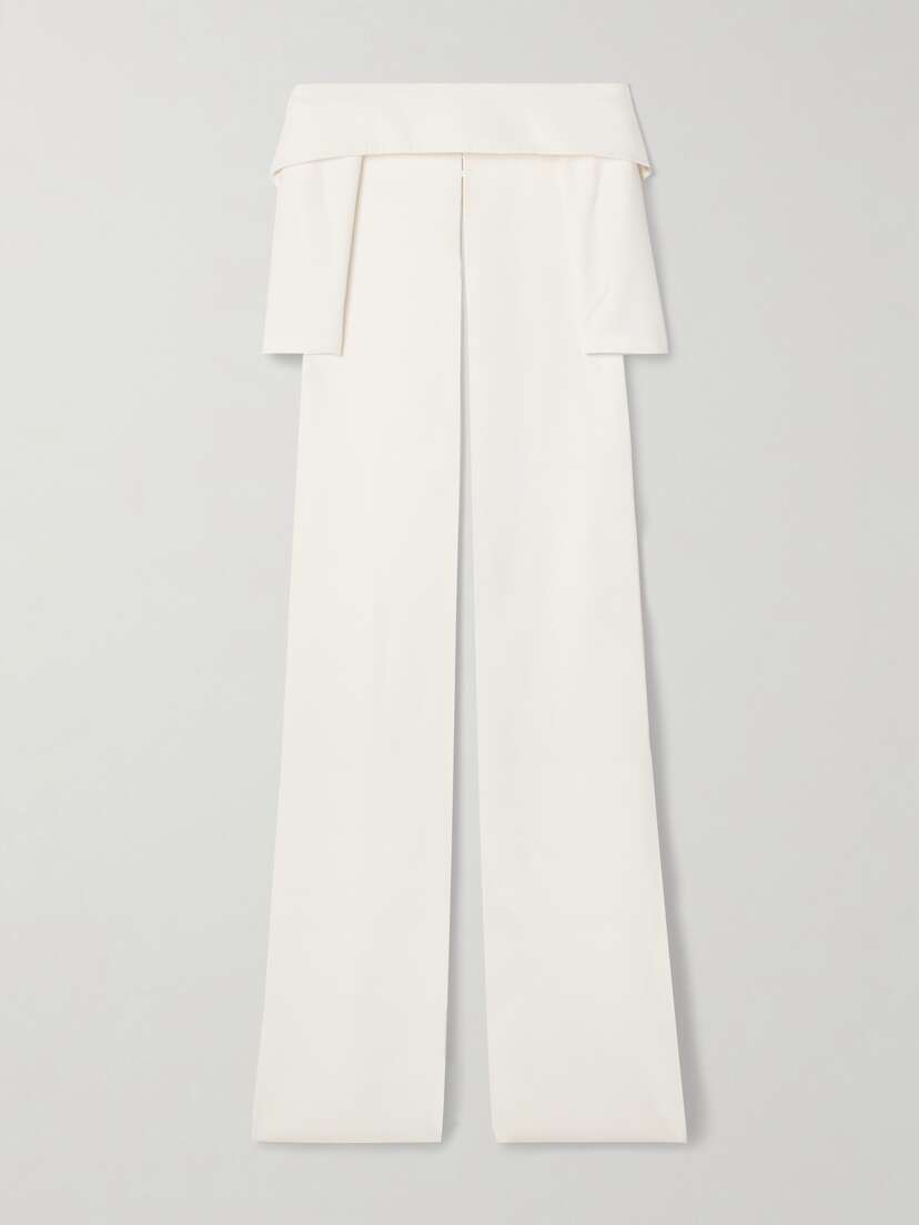 Safiyaa Bellara Off-the-shoulder Crepe Cape