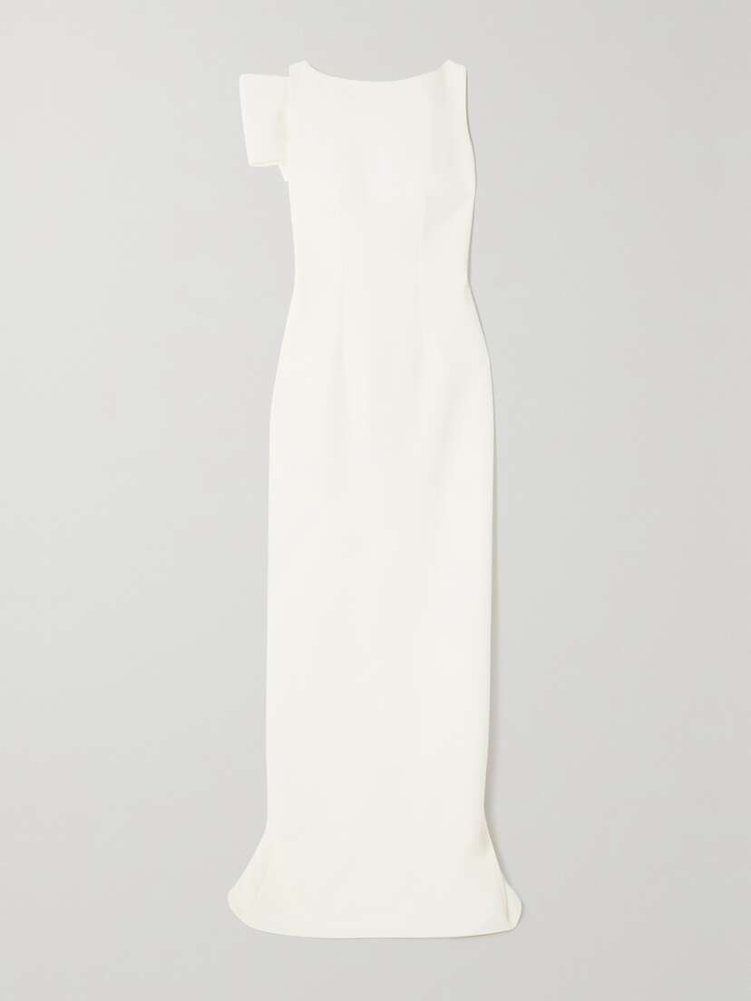 Safiyaa Celestia Draped Stretch-crepe Gown