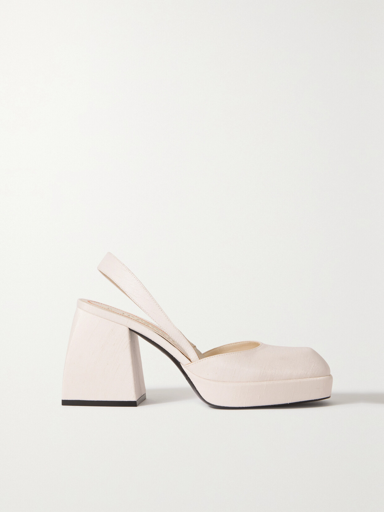 Bulla Jones Shantung Slingback Platform Pumps