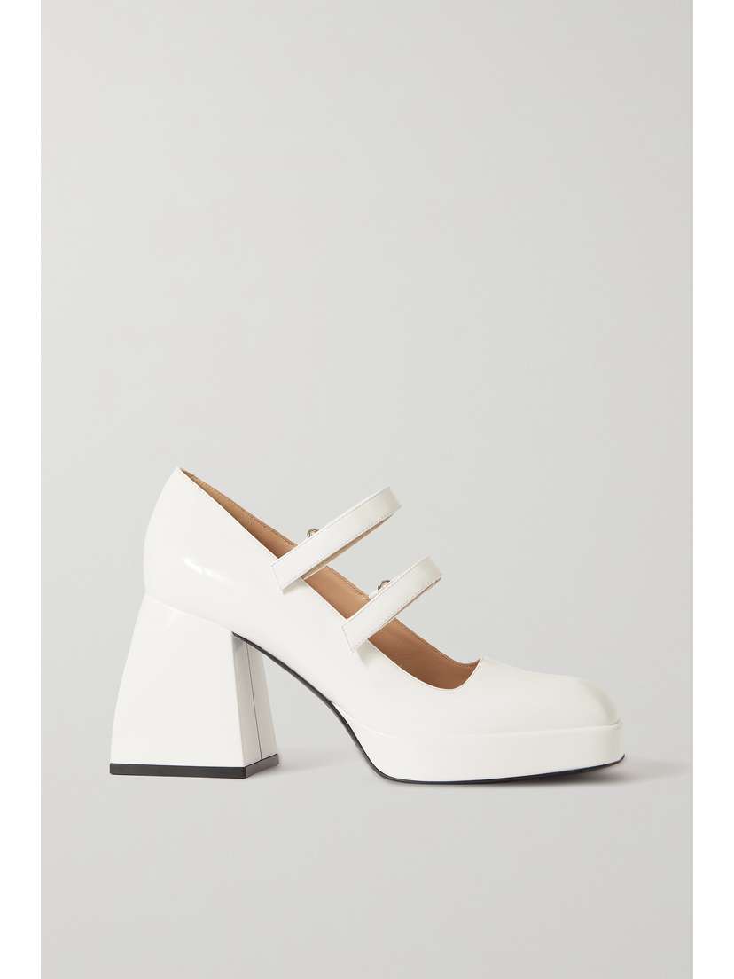 NODALETO Bulla Babies Patent-leather Platform Mary Jane Pumps