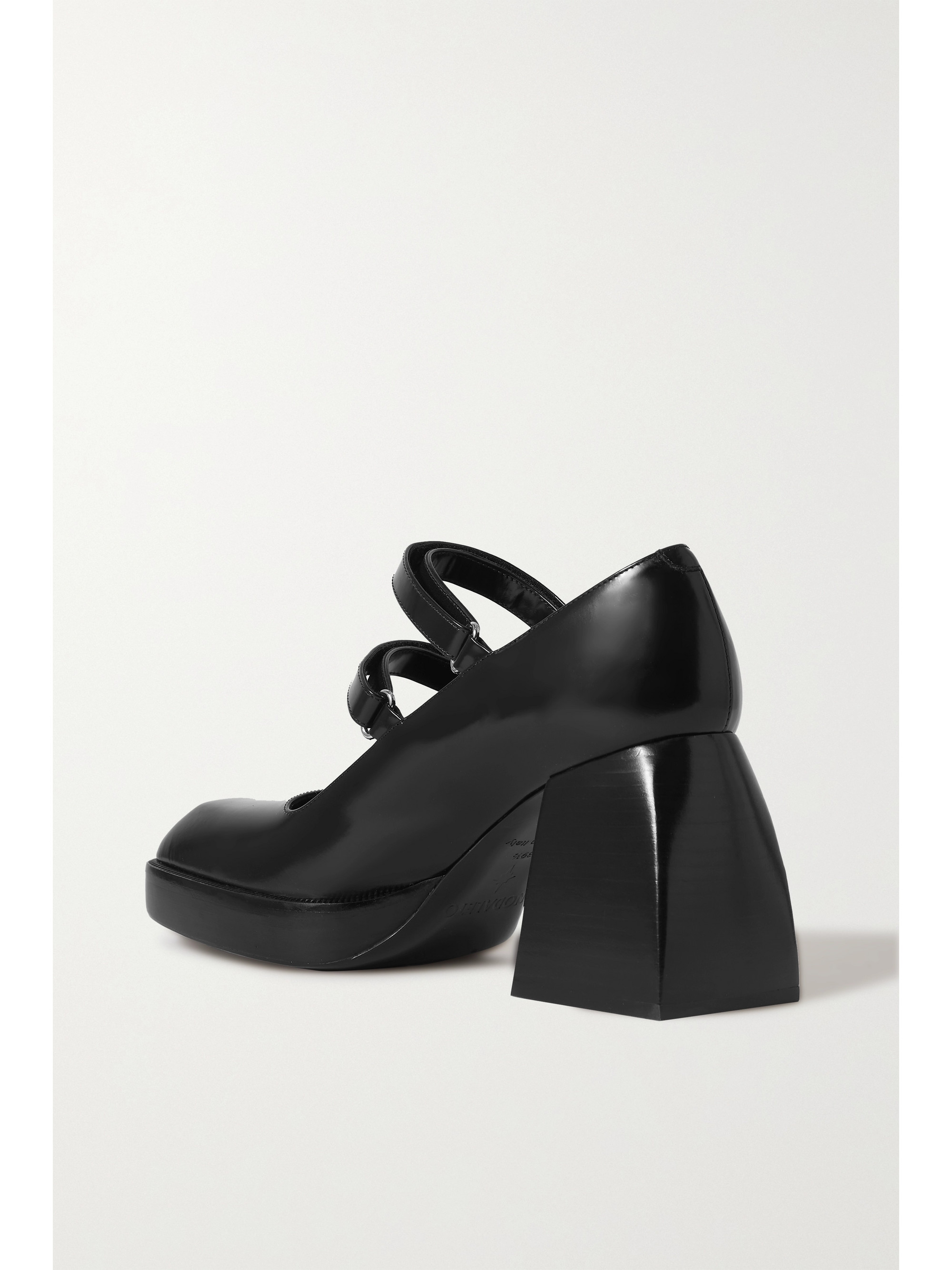 NODALETO Bulla Babies glossed-leather platform Mary Jane pumps thumbnail
