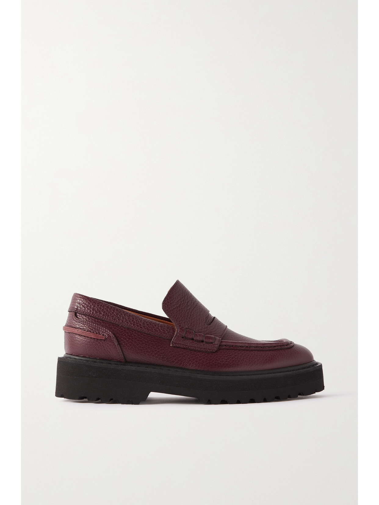 DRIES VAN NOTEN TEXTURED-LEATHER LOAFERS