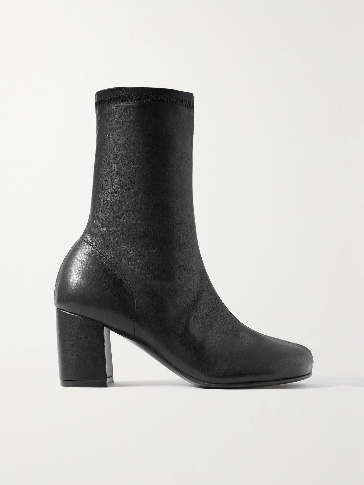 Shop Dries Van Noten Stretch-leather Ankle Boots In Black