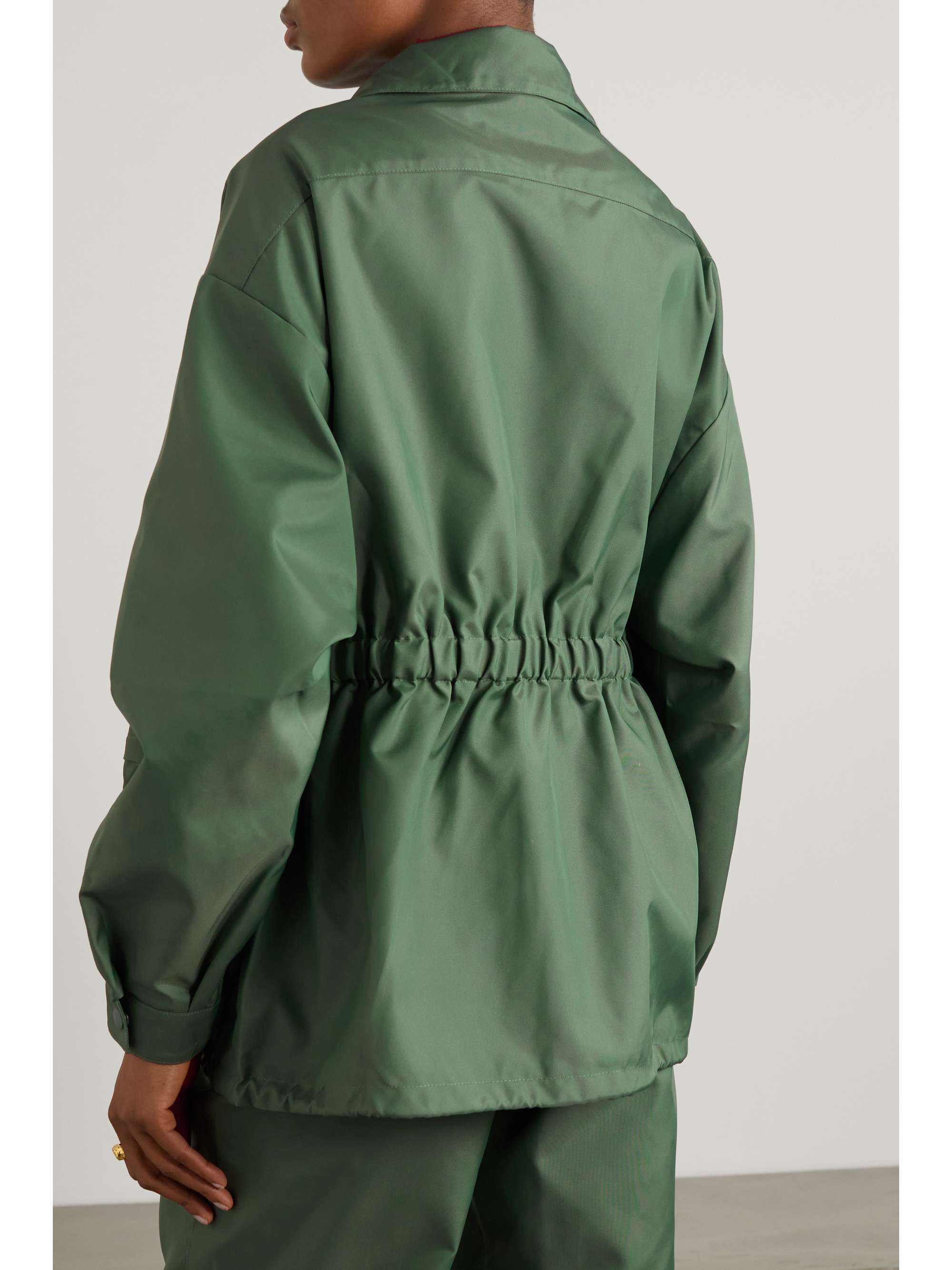 WARDROBE.NYC Gathered shell parka