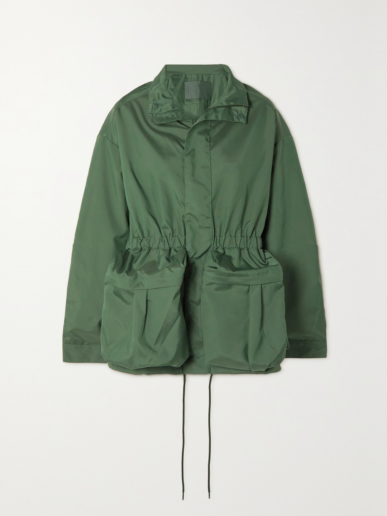 Wardrobe.nyc Drawstring-waist Parka Coat In Green
