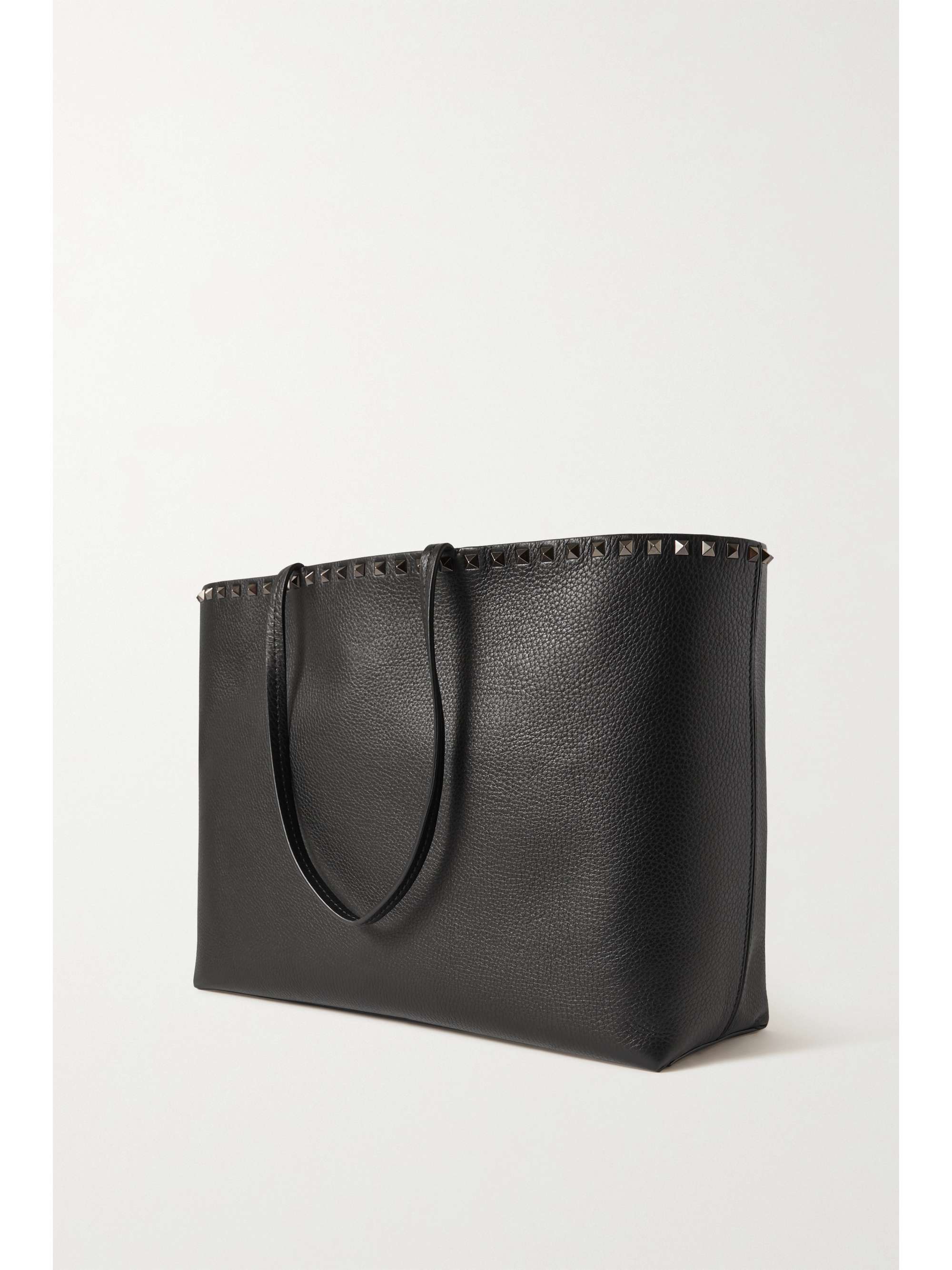 VALENTINO GARAVANI Valentino Garavani Rockstud textured-leather tote