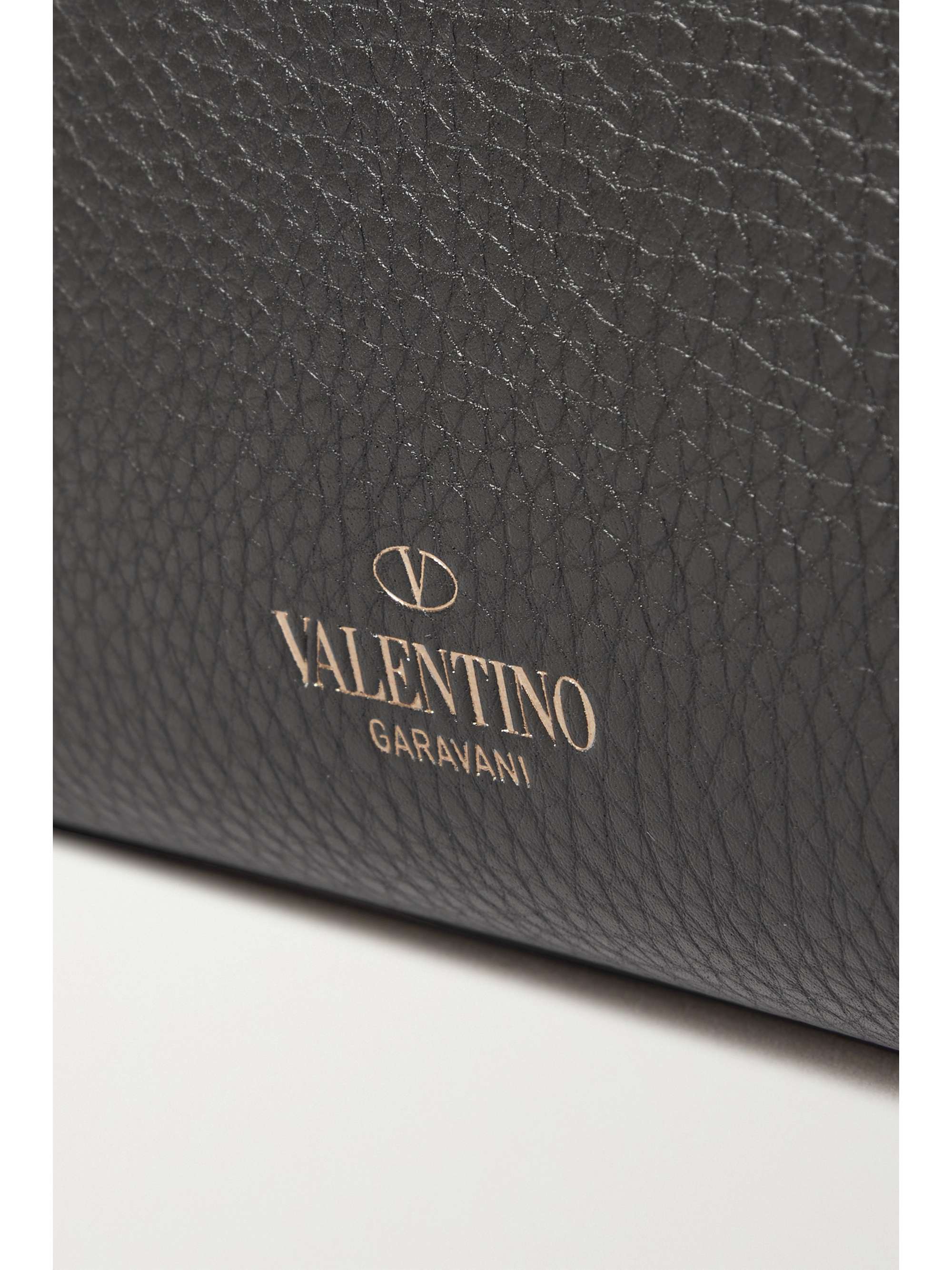 VALENTINO GARAVANI Valentino Garavani Rockstud textured-leather tote