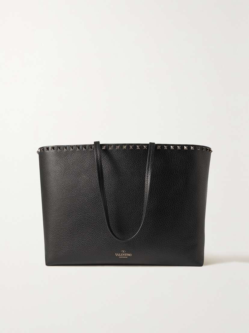 Valentino Garavani Rockstud Textured-leather Tote