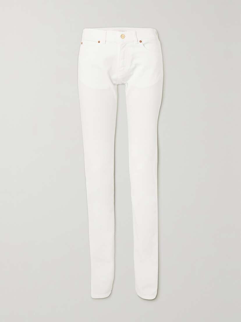 Valentino Garavani Embellished High-rise Skinny Jeans