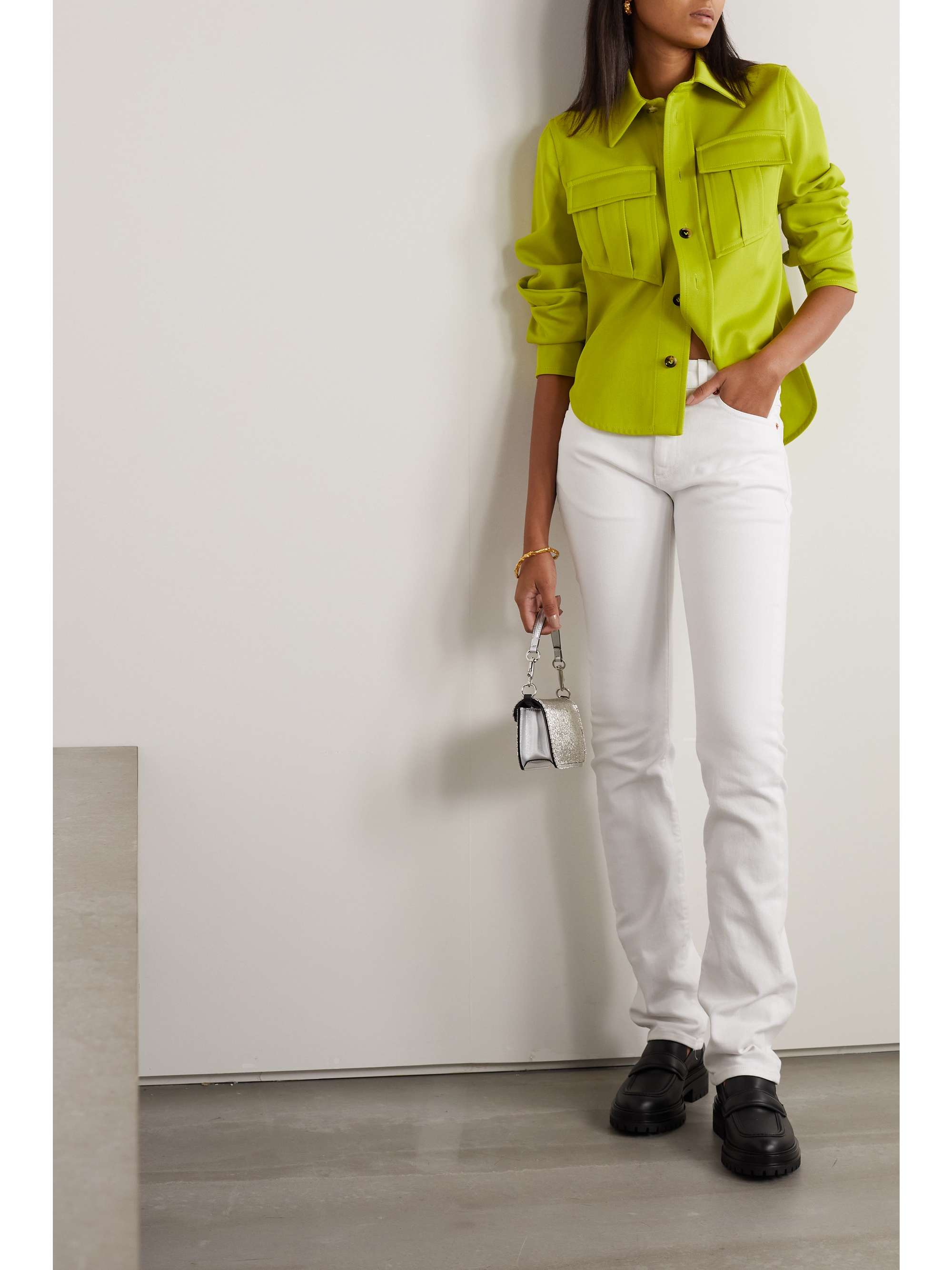 VALENTINO GARAVANI Embellished high-rise skinny jeans
