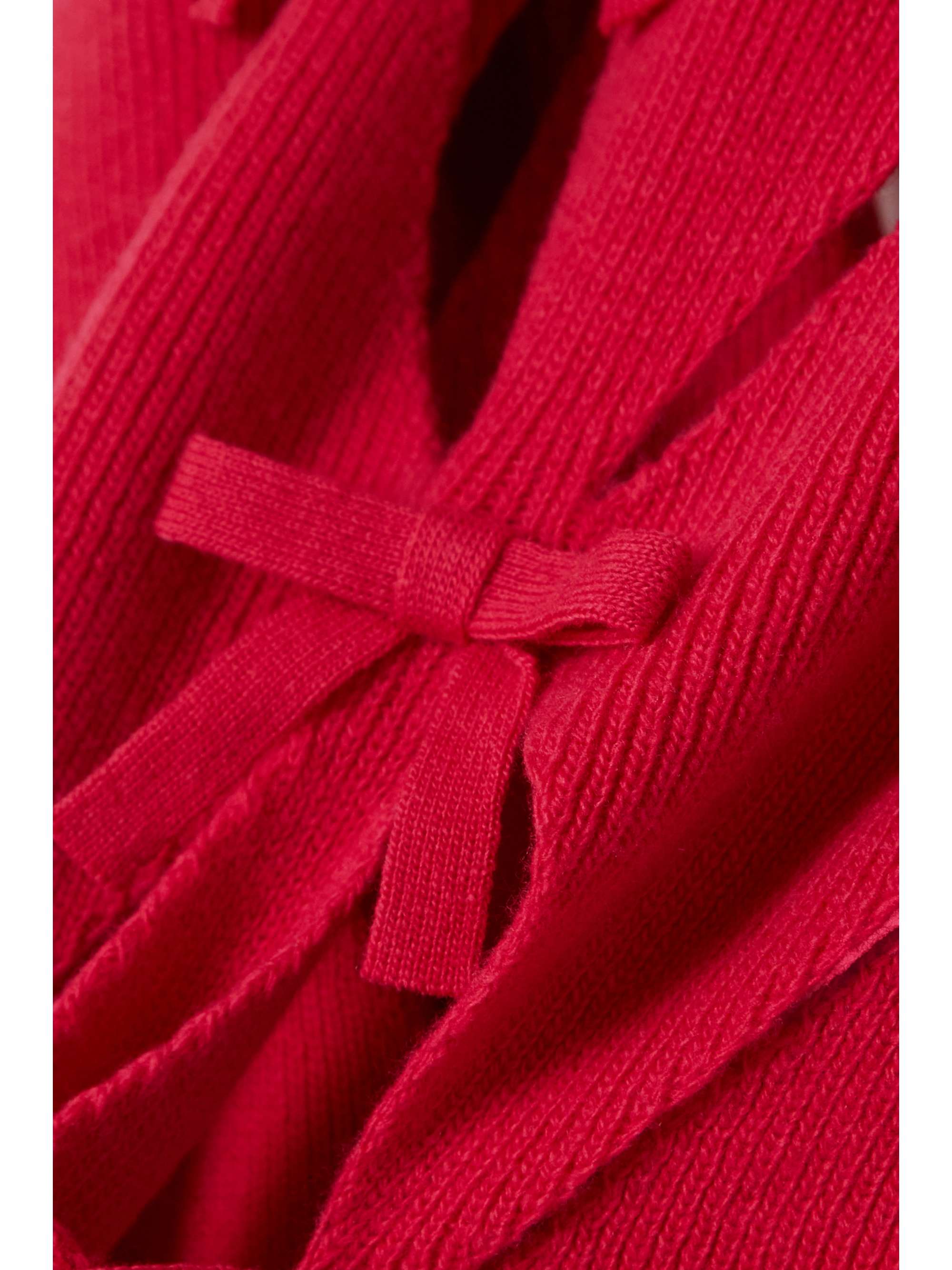 VALENTINO GARAVANI Bow-detailed cutout wool sweater