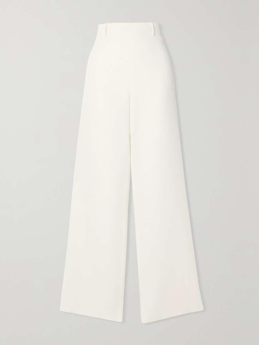 Valentino Garavani — Silk-crepe wide-leg pants