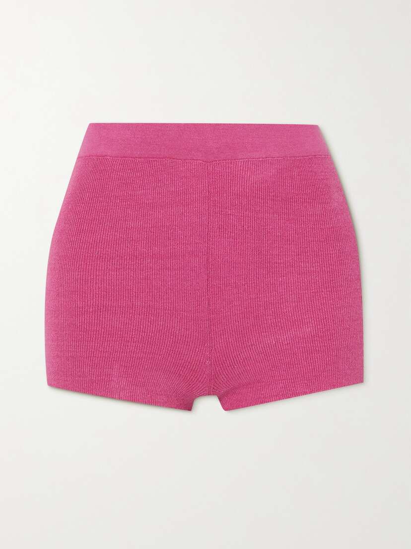 Jacquemus | Pink | Arancia Linen Shorts_ | $120 | Clothing | Shor
