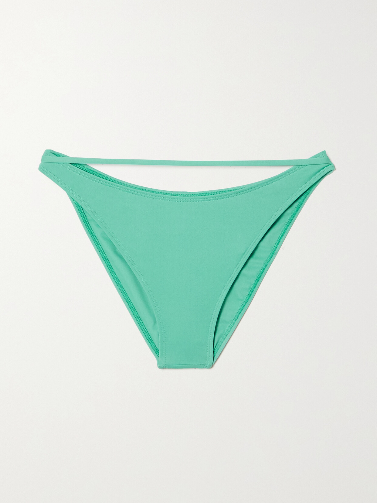 Jacquemus Peirado Cutout Recycled Bikini Briefs In Green