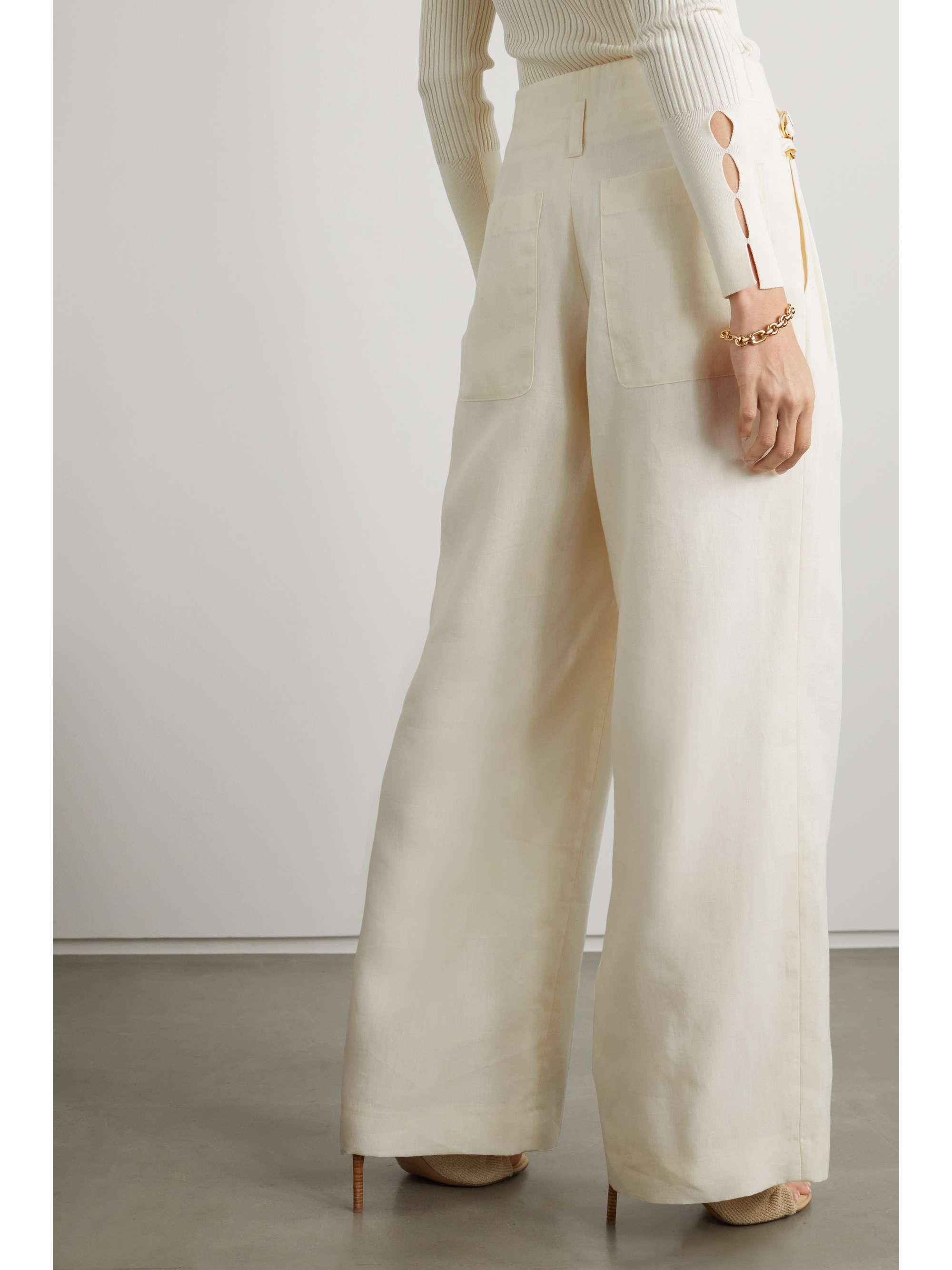 JACQUEMUS Notte linen wide-leg pants