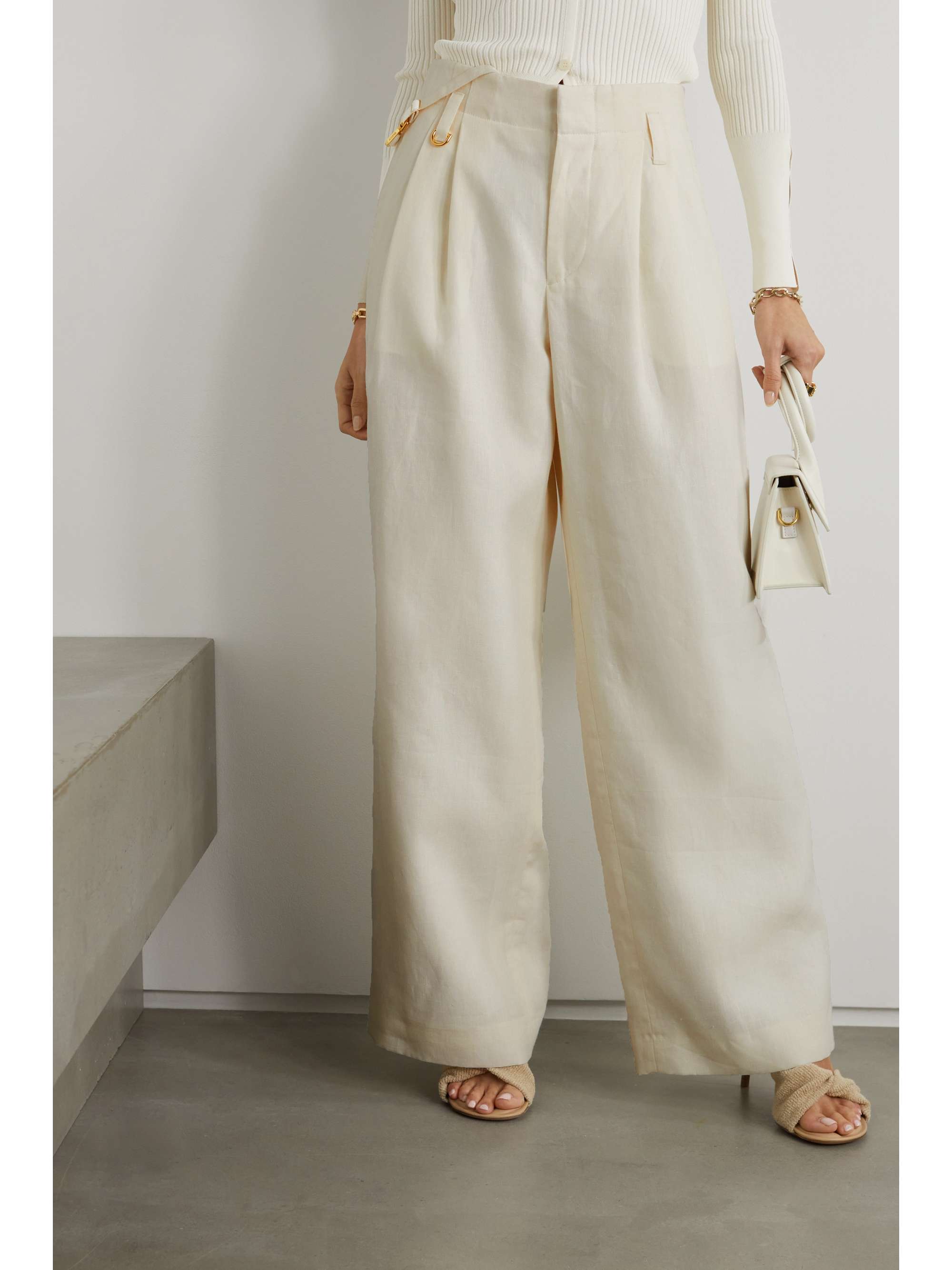 JACQUEMUS Notte linen wide-leg pants