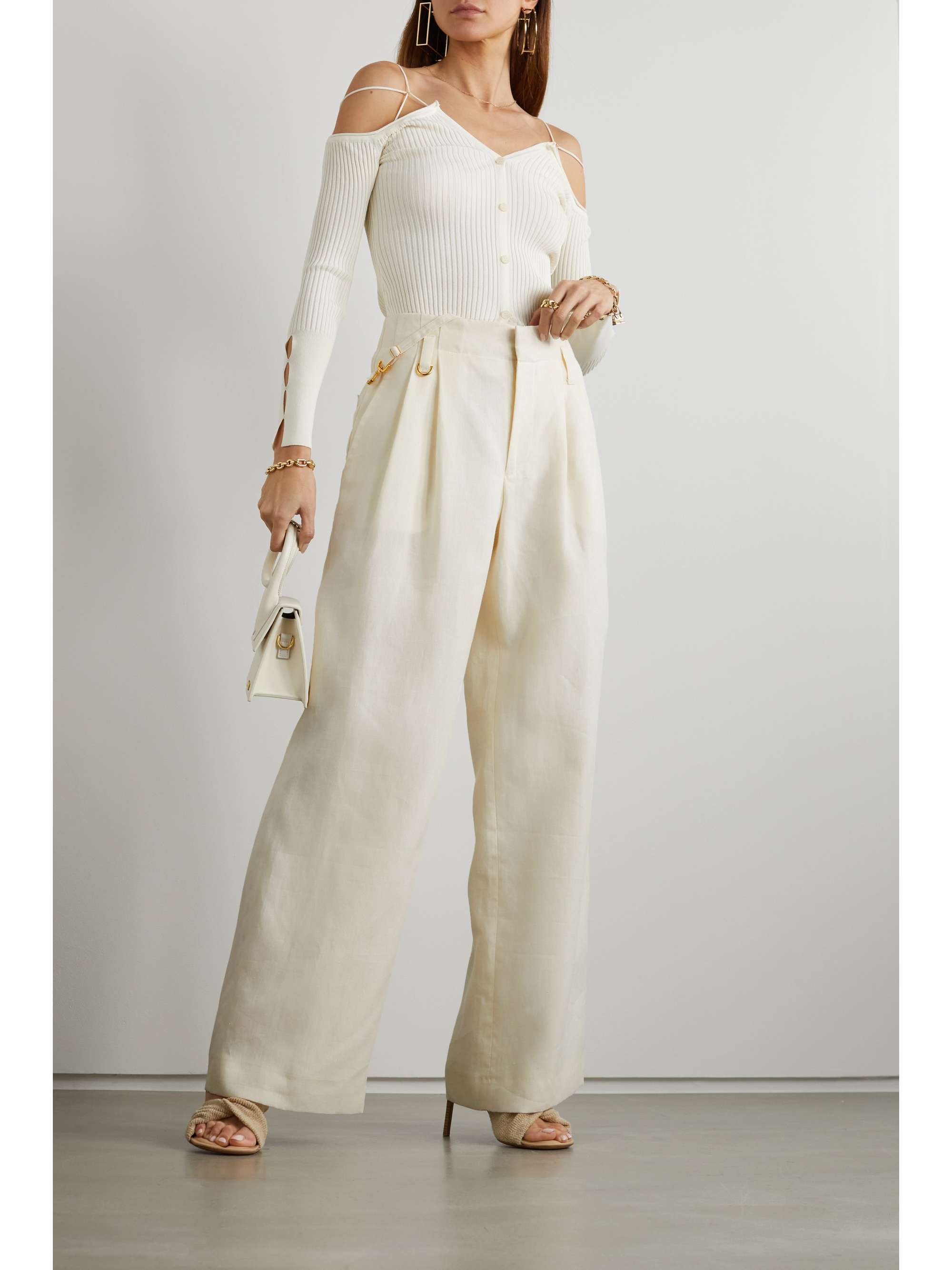 JACQUEMUS Notte linen wide-leg pants