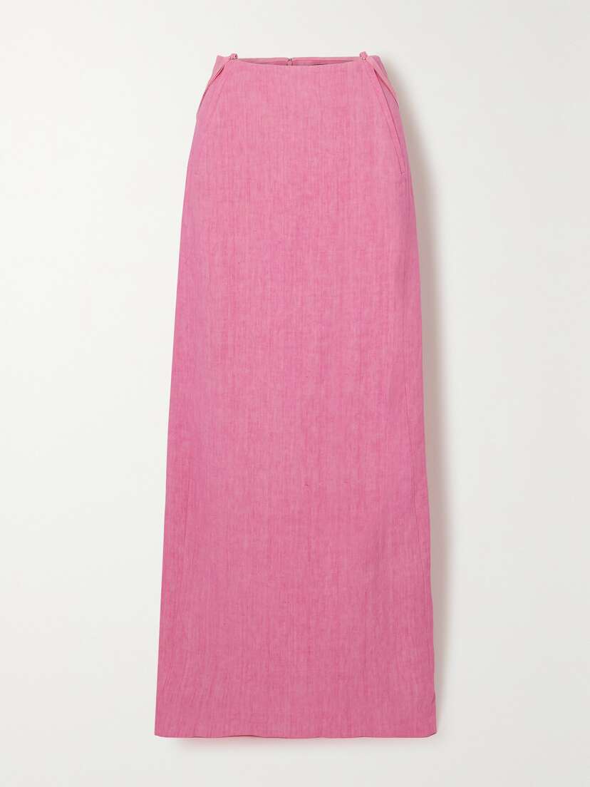 Jacquemus Novio Linen Maxi Skirt