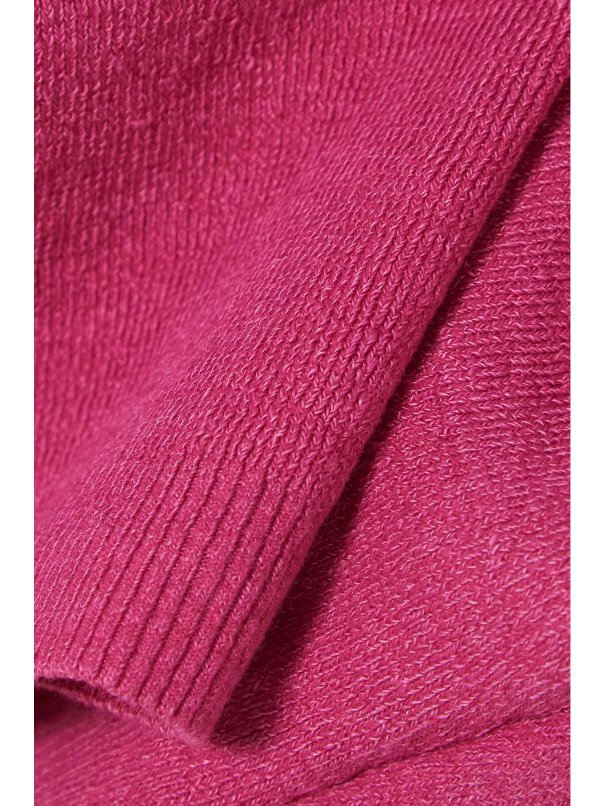 JACQUEMUS Cropped cold-shoulder linen top