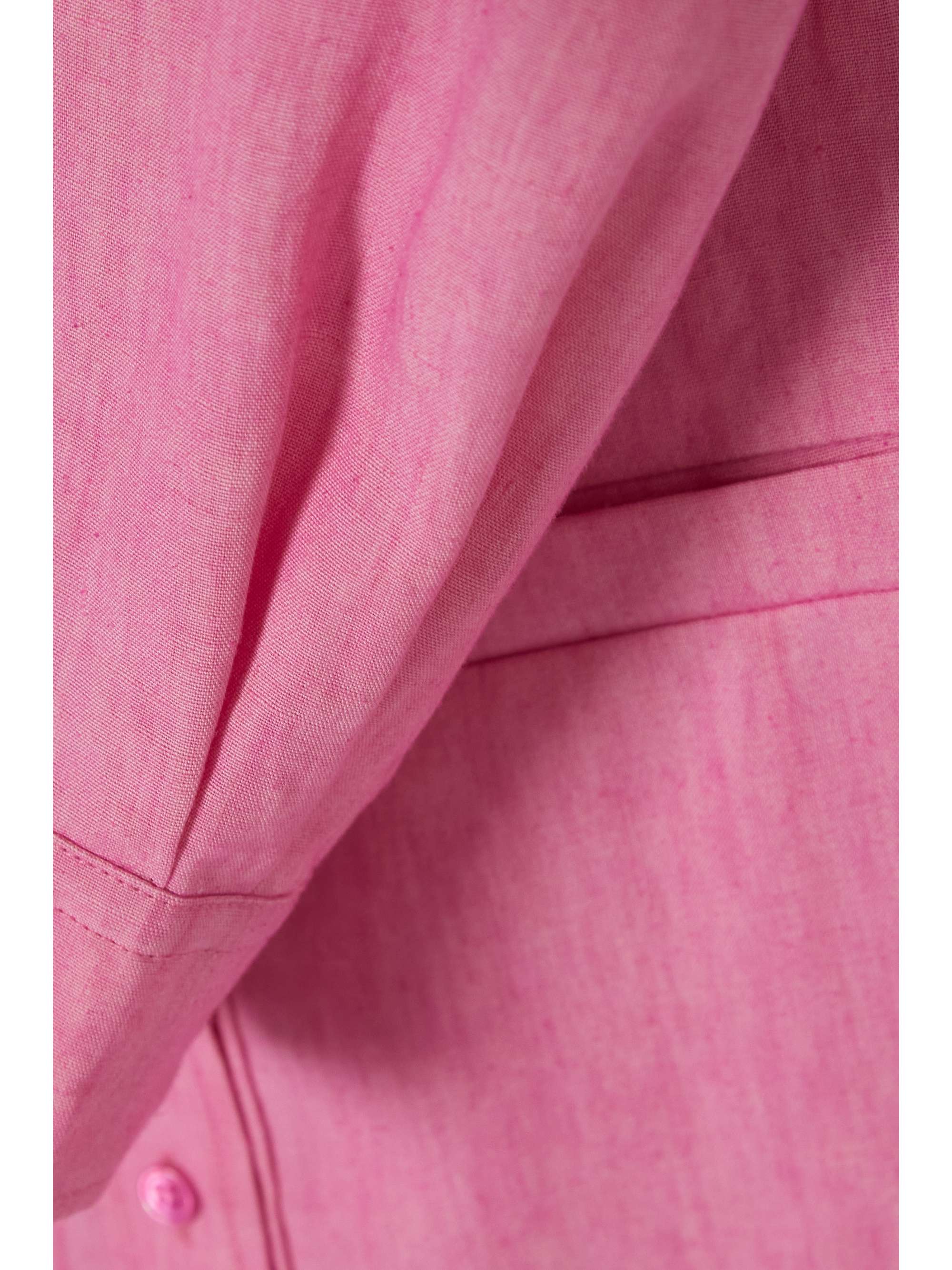 JACQUEMUS Baunhilha mehrlagiges Mini-Hemdblusenkleid aus Leinen
