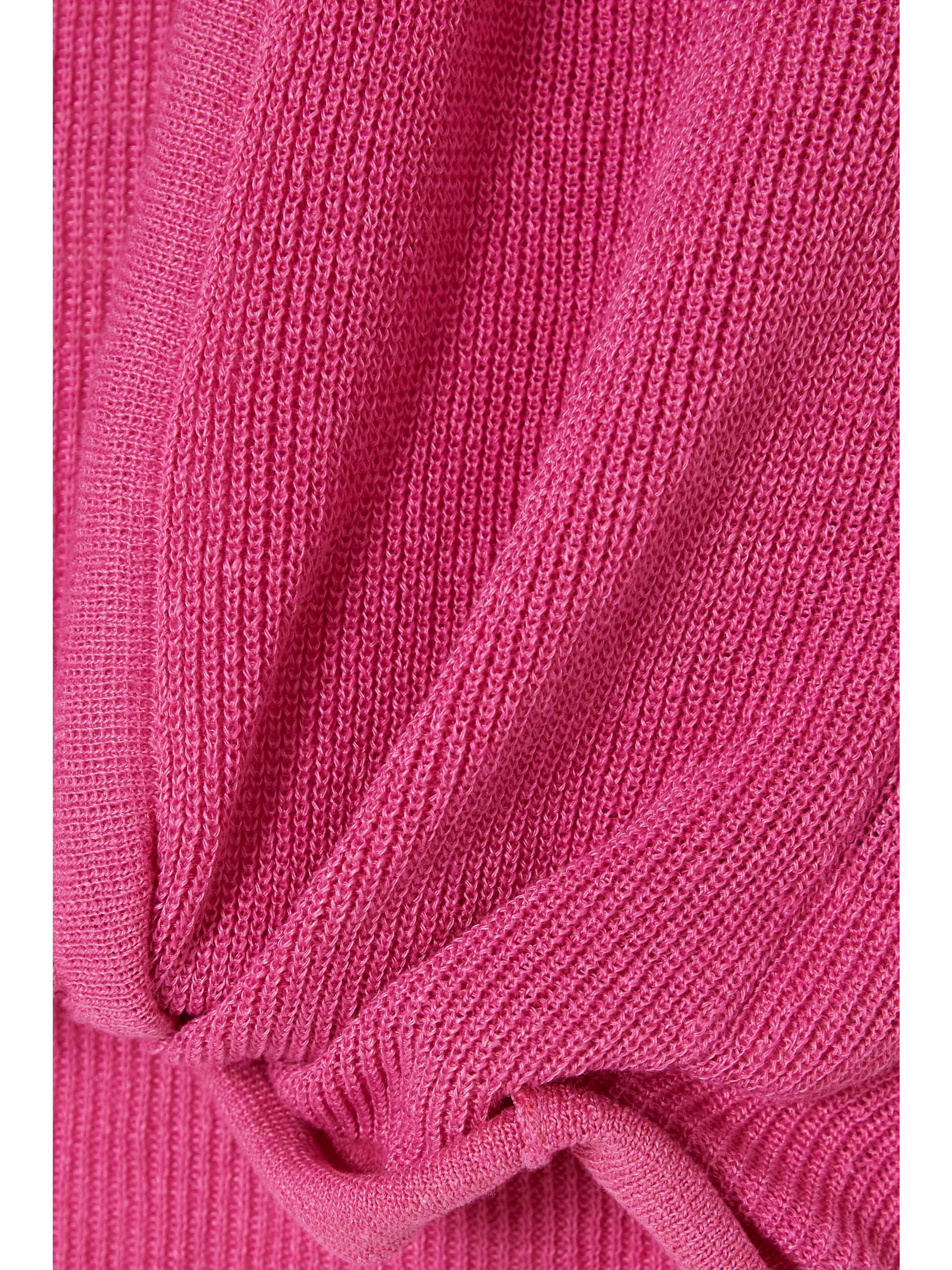 JACQUEMUS Noué cropped twisted linen-blend top