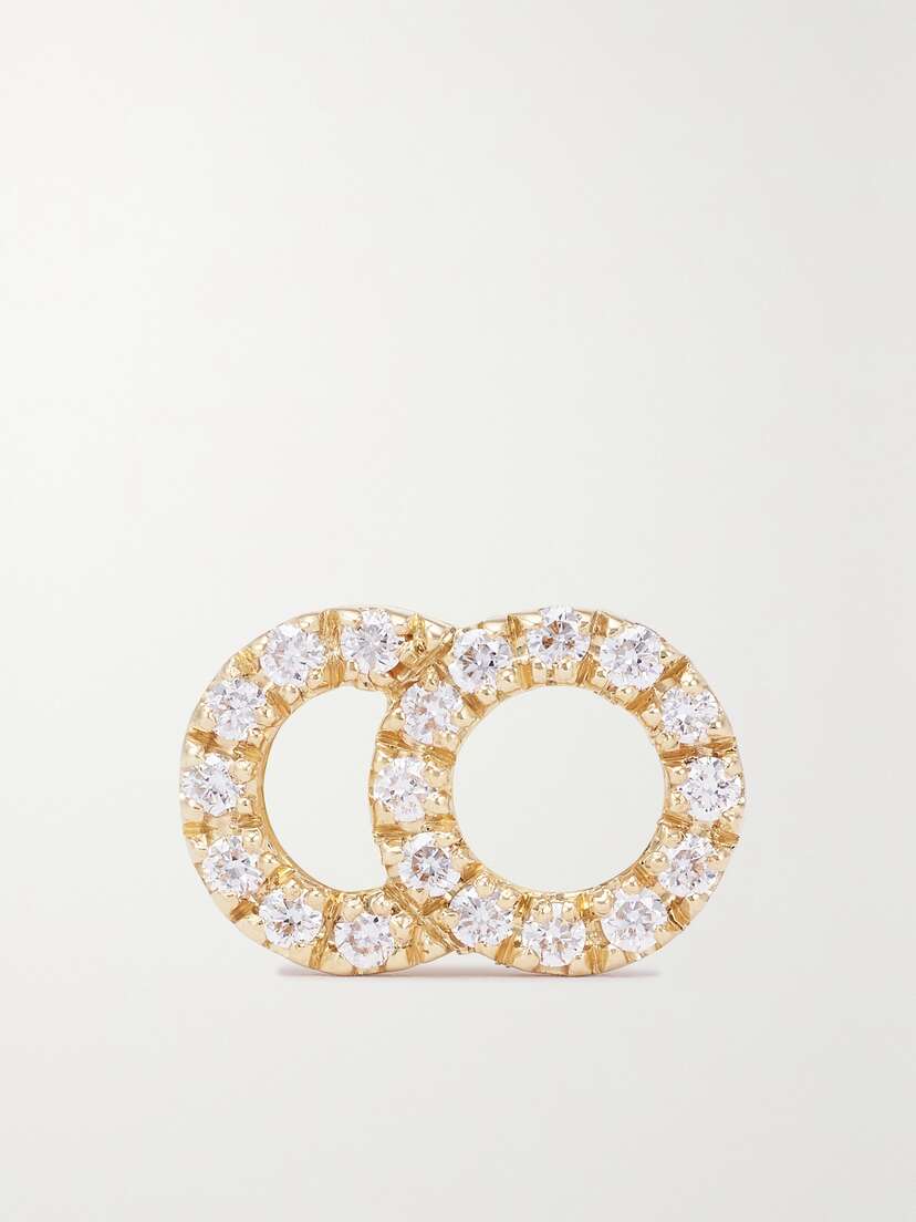 Courbet Céleste Mono Small 18-karat Recycled Gold Laboratory-grown Diamond Single Earring