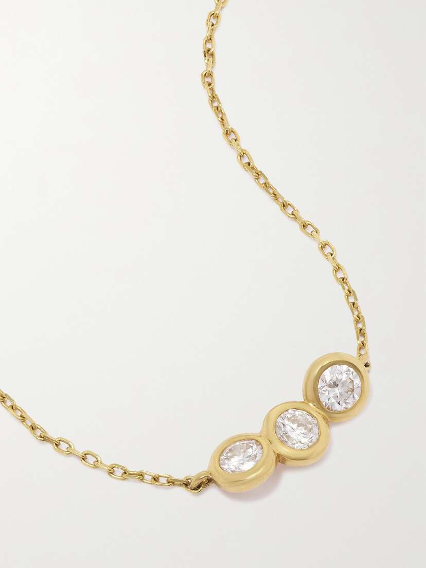Courbet Origine 2 Courbet 18-karat Recycled Gold, Laboratory-grown Diamond And Emerald Necklace