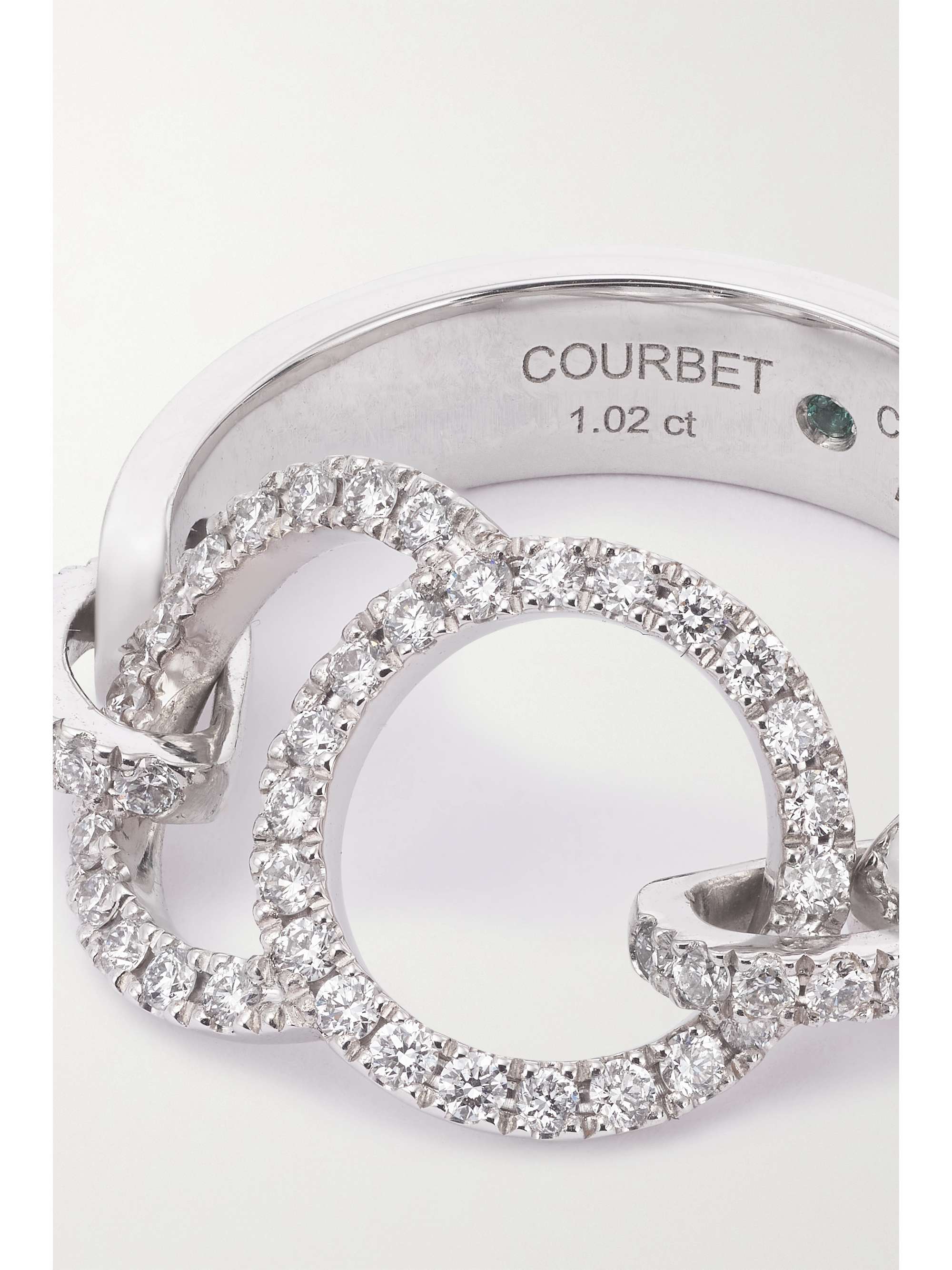 COURBET Céleste 18-karat recycled gold laboratory-grown diamond ring