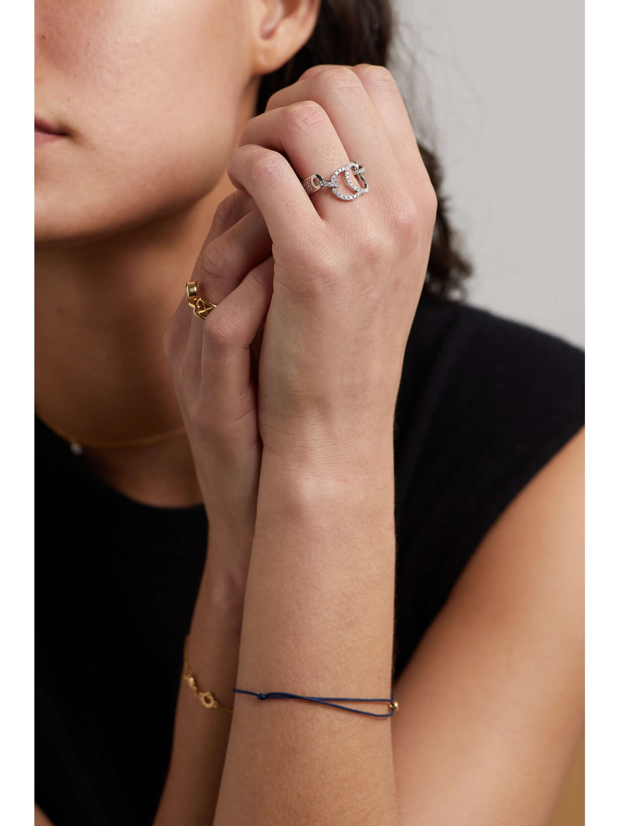 COURBET Céleste 18-karat recycled gold laboratory-grown diamond ring