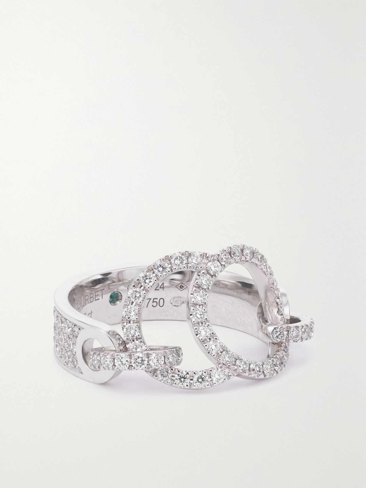 COURBET - Céleste 18-karat Recycled White Gold Laboratory-grown Diamond Ring - 5