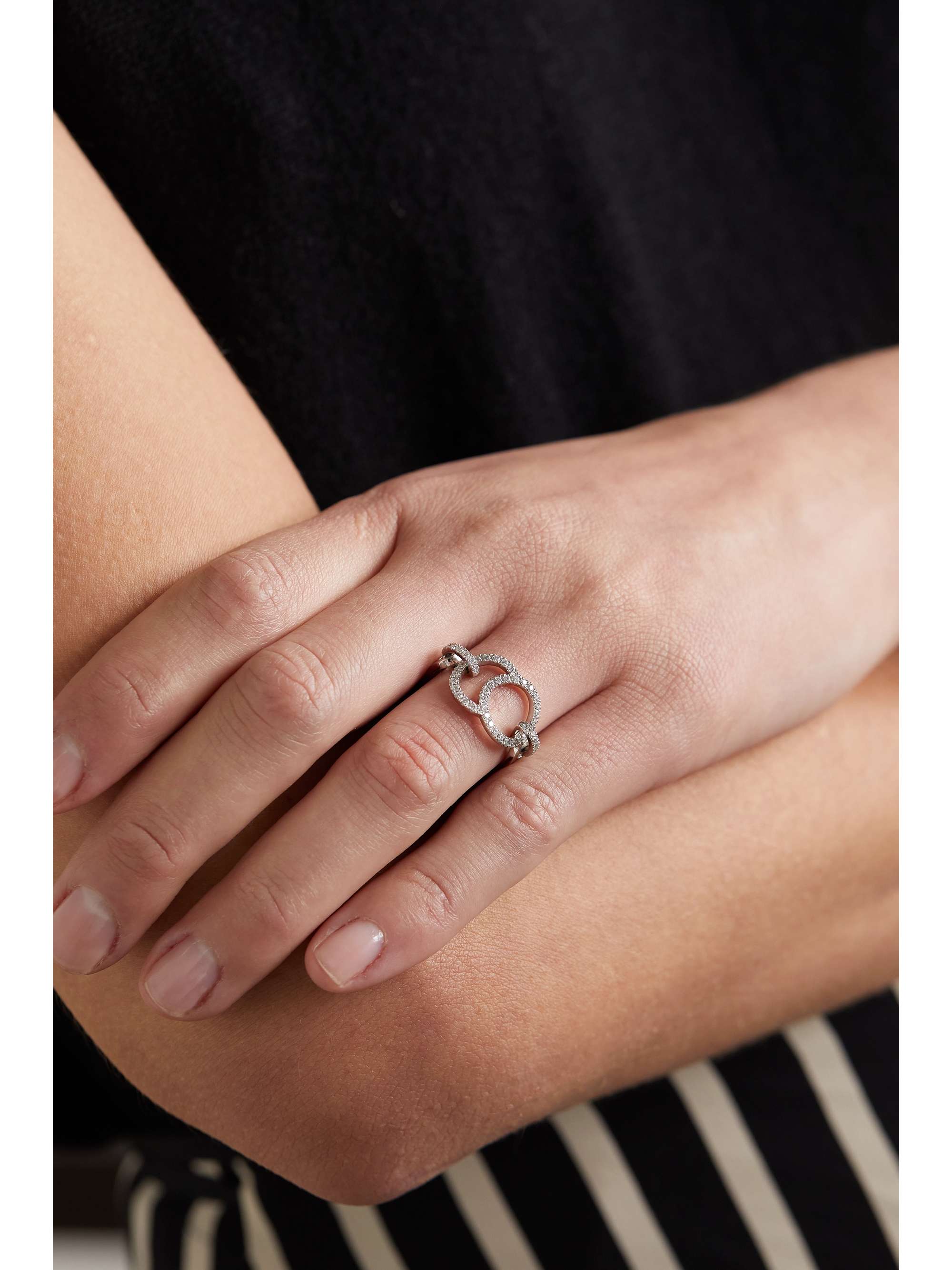 COURBET Céleste 18-karat recycled gold laboratory-grown diamond ring