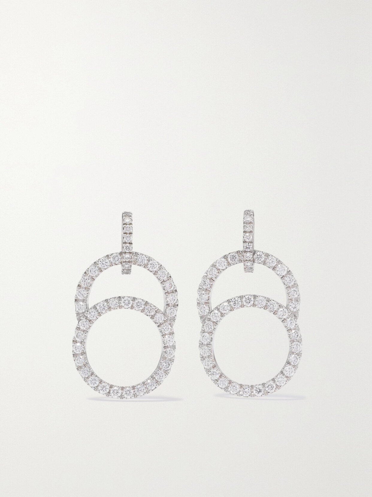Shop Courbet Céleste 18-karat Recycled White Gold Laboratory-grown Diamond Earrings