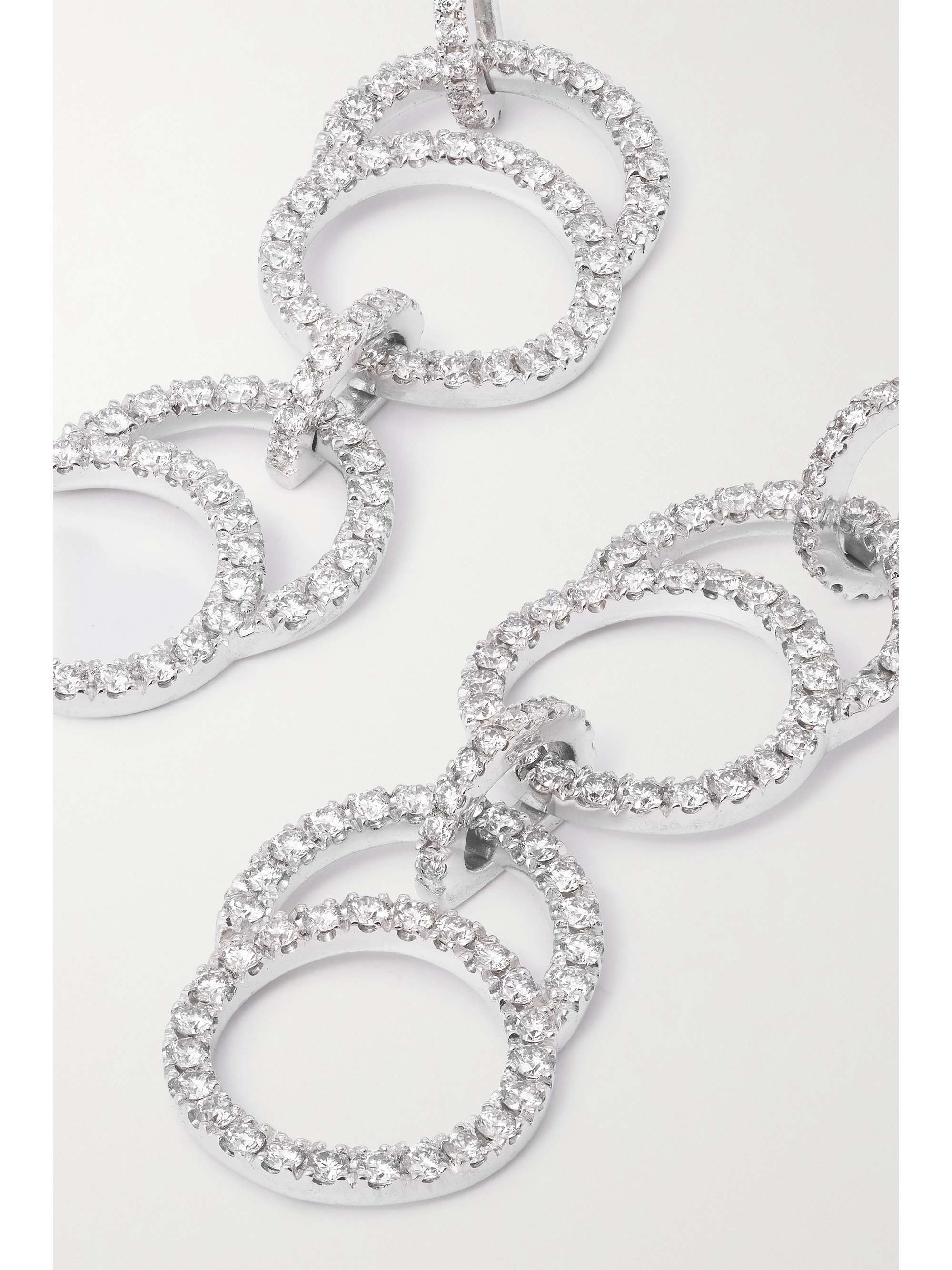 COURBET Céleste 18-karat recycled white gold laboratory-grown diamond earrings