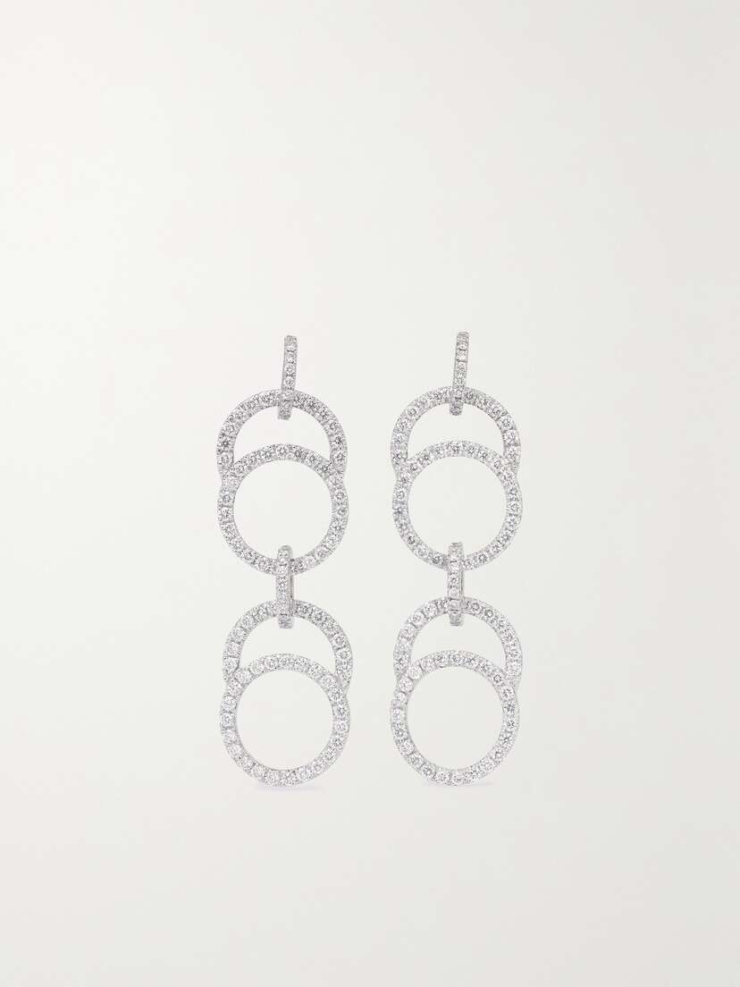 Courbet Céleste 18-karat Recycled White Gold Laboratory-grown Diamond Earrings