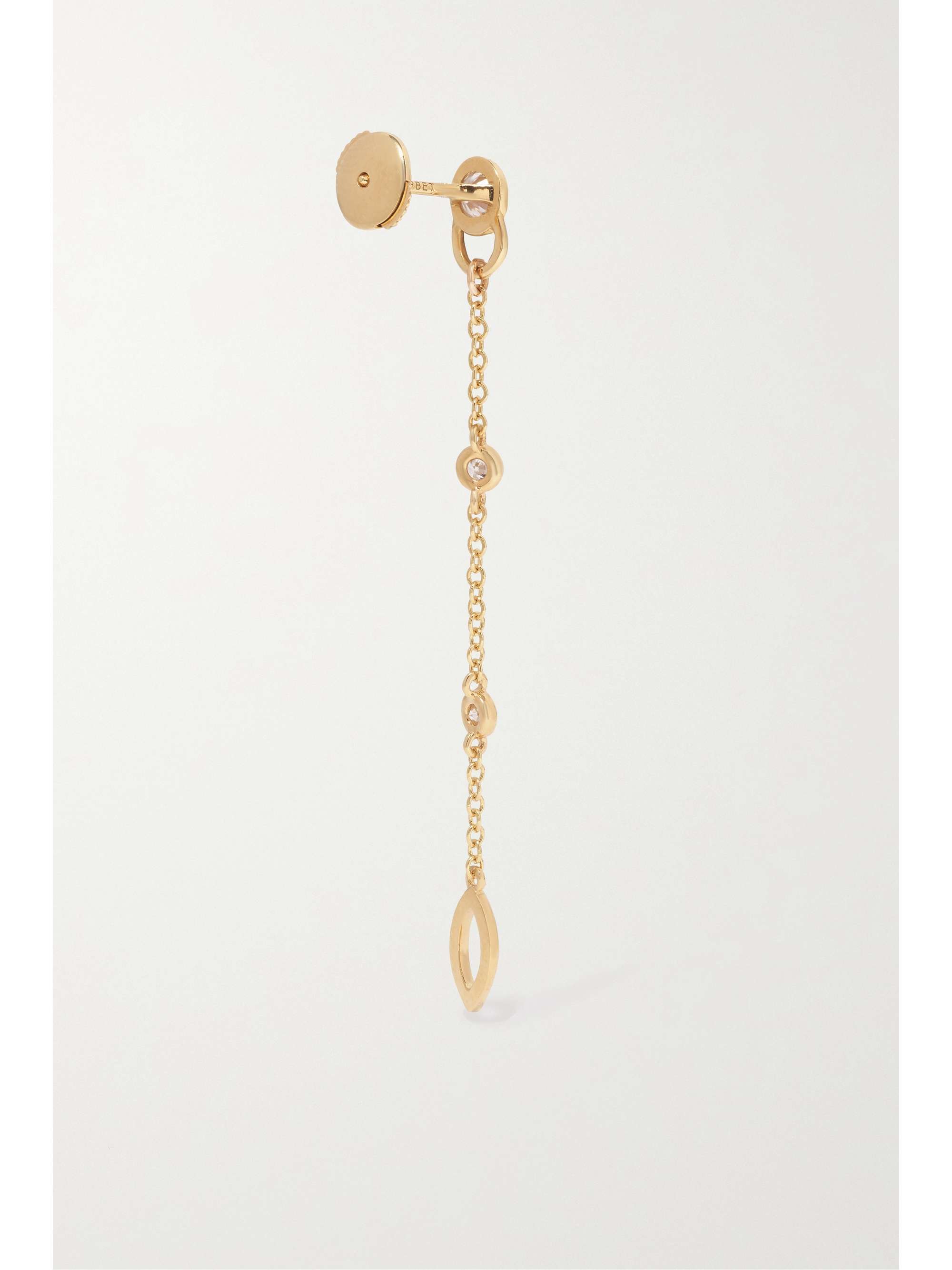 COURBET CO Mono 18-karat recycled gold laboratory-grown diamond single earring