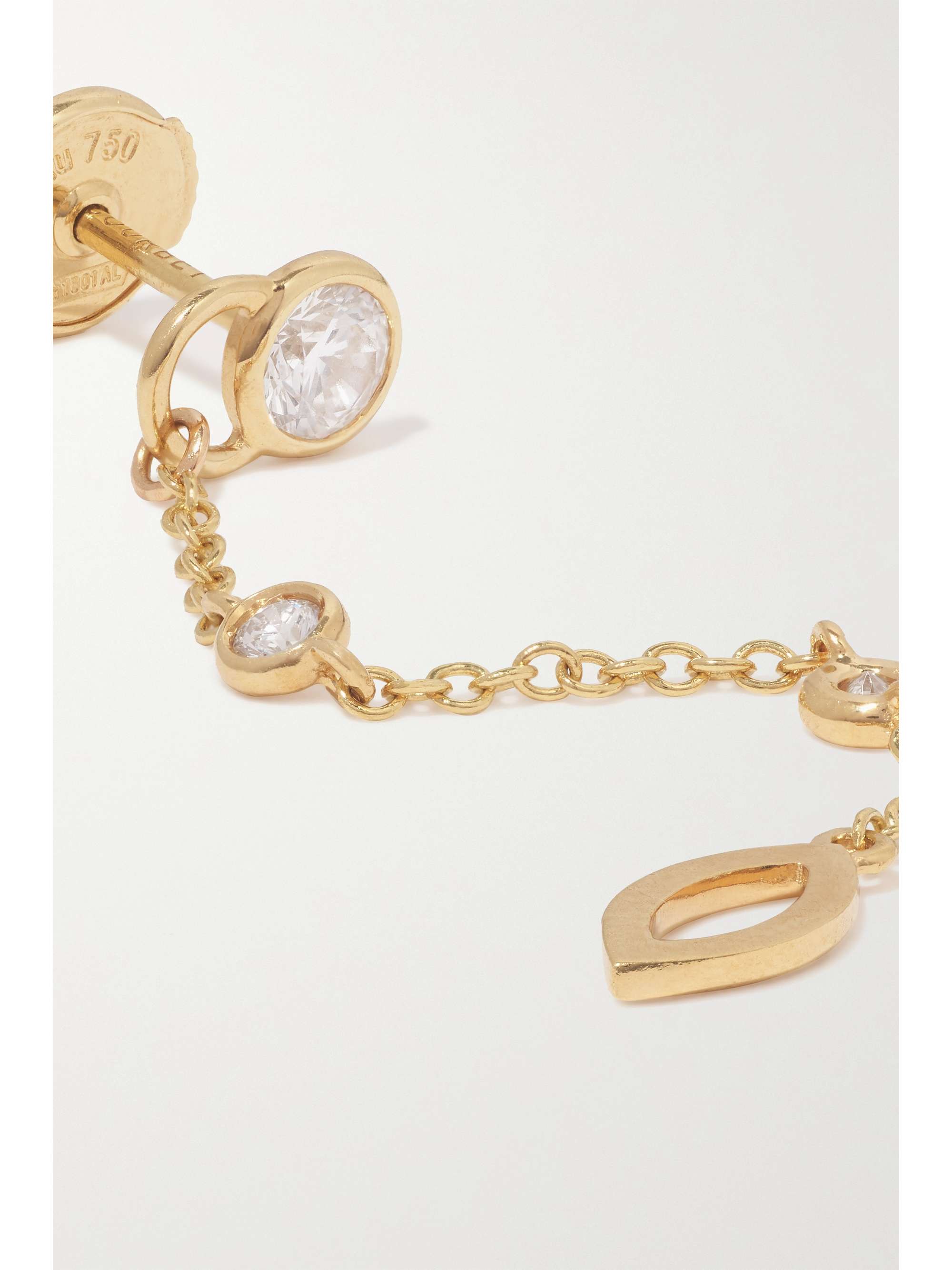 COURBET CO Mono 18-karat recycled gold laboratory-grown diamond single earring