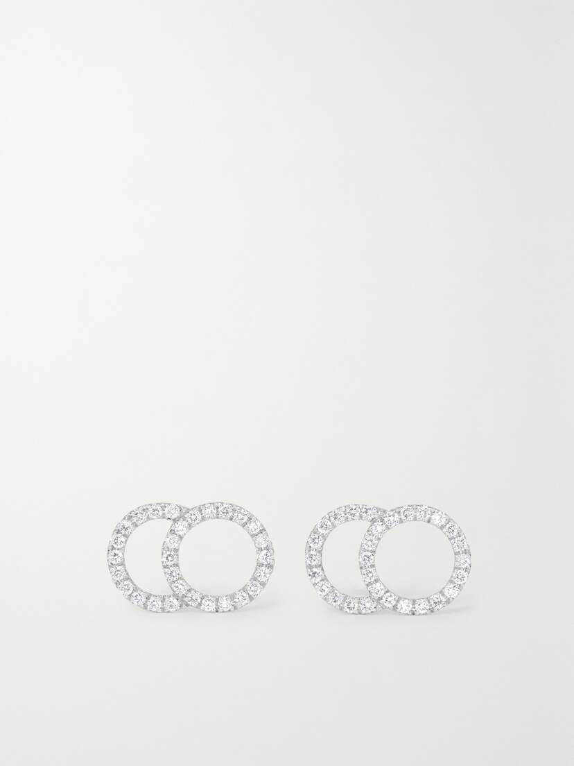 Courbet Céleste 18-karat Recycled White Gold Laboratory-grown Diamond Earrings