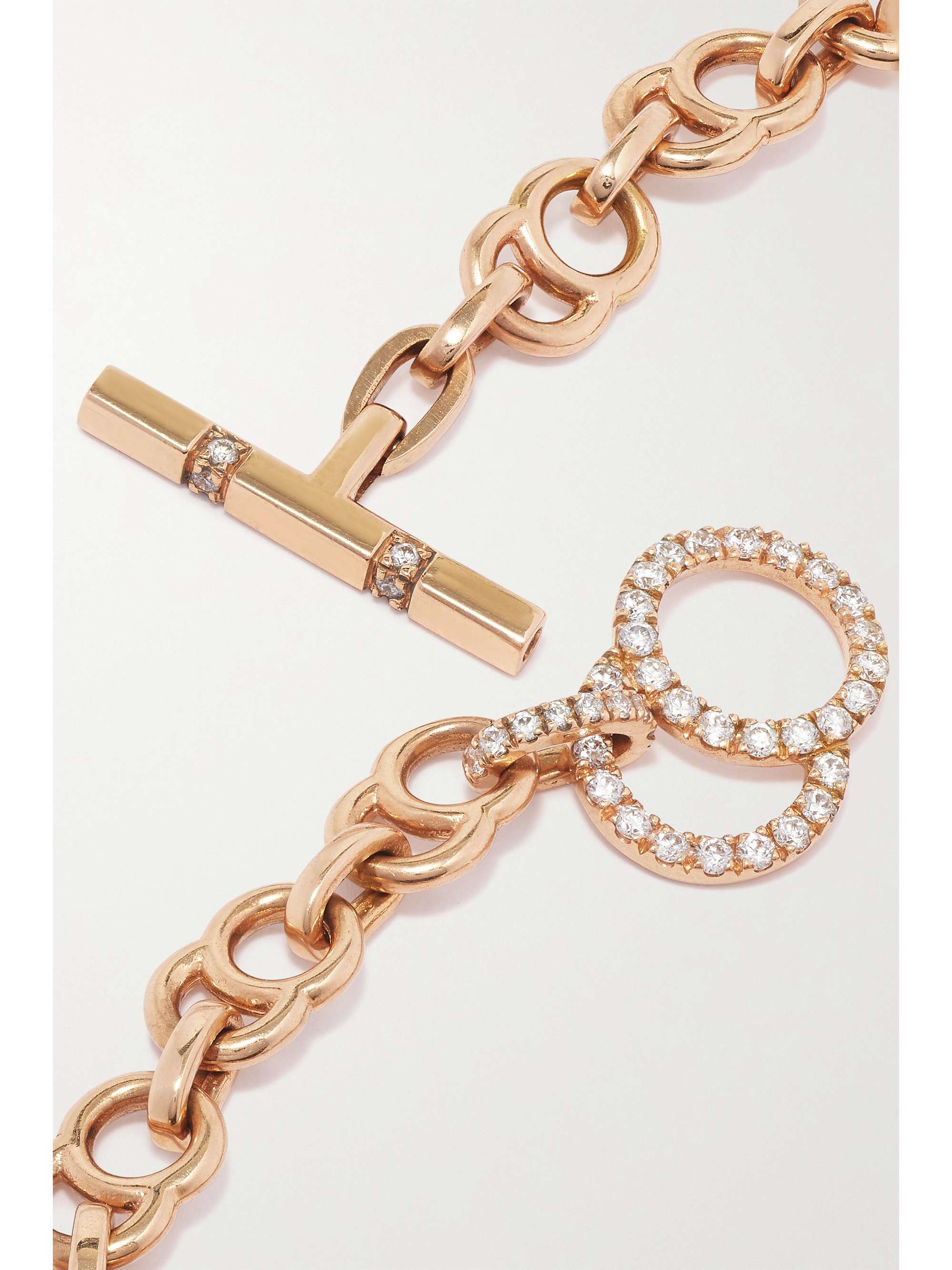 COURBET Céleste 18-karat recycled rose gold laboratory-grown diamond bracelet