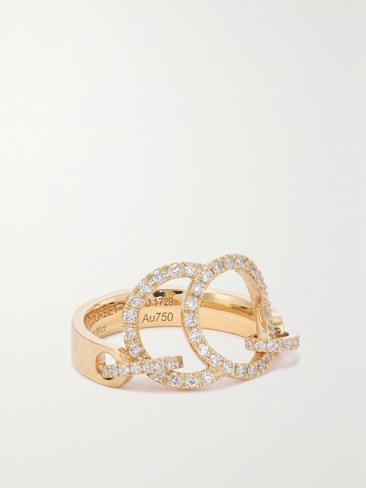 Courbet - Céleste 18-karat Recycled Gold Laboratory-grown Diamond Ring - 7