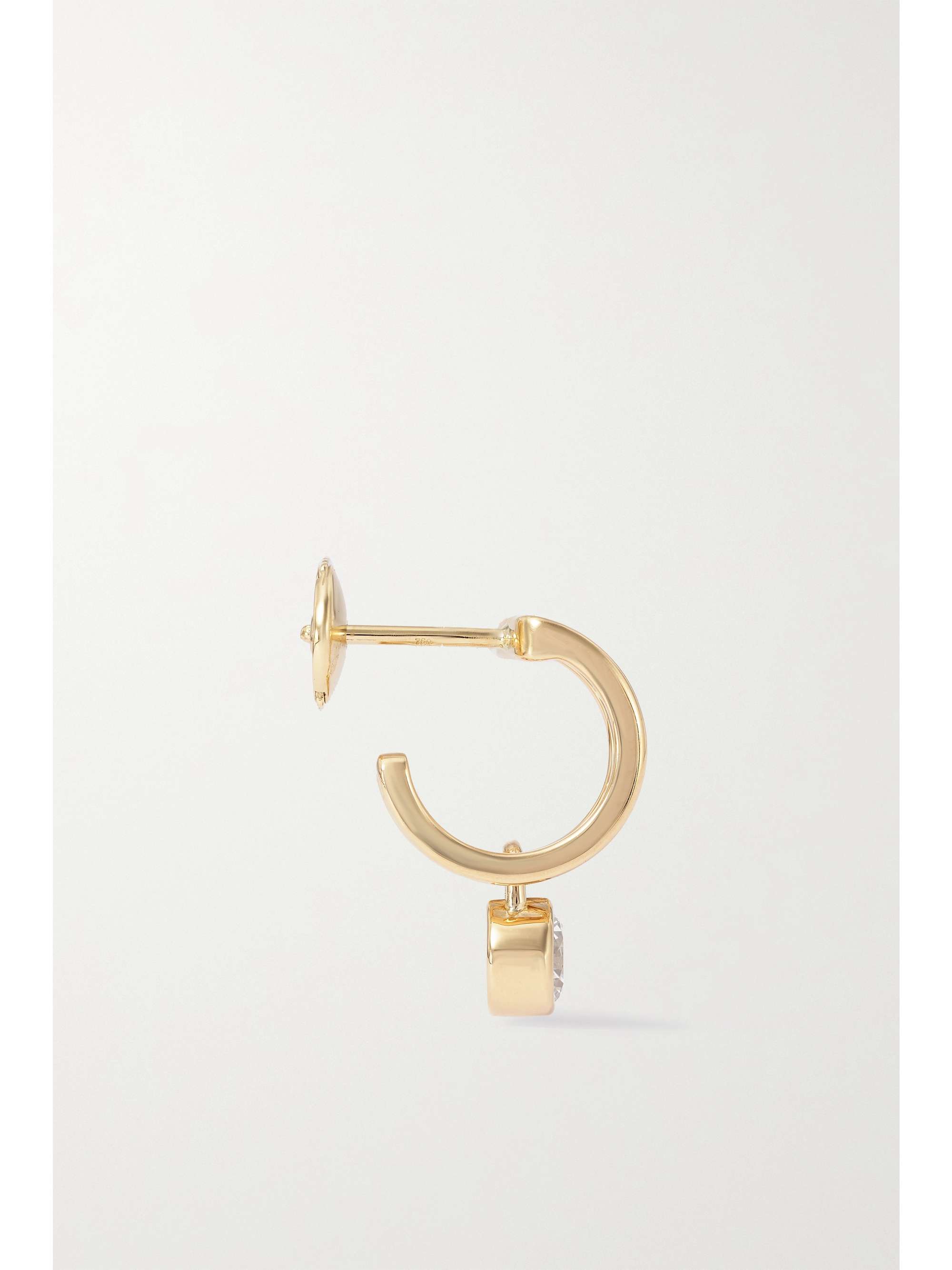 COURBET Pont des Arts 18-karat recycled gold laboratory-grown diamond earrings