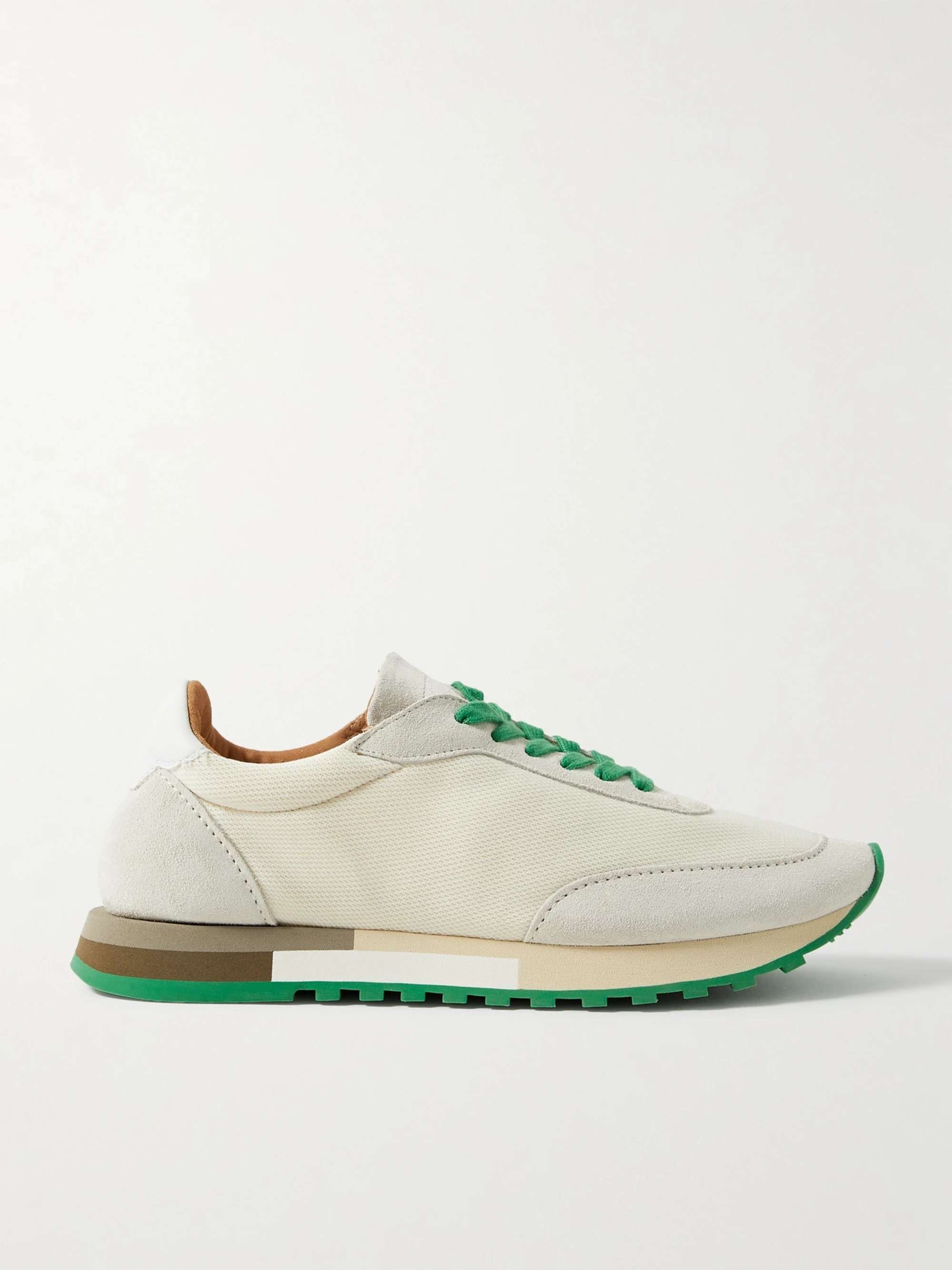 THE ROW Owen color-block mesh and suede sneakers | NET-A-PORTER THE ROW Owen color-block mesh and suede sneakers | NET-A-PORTER