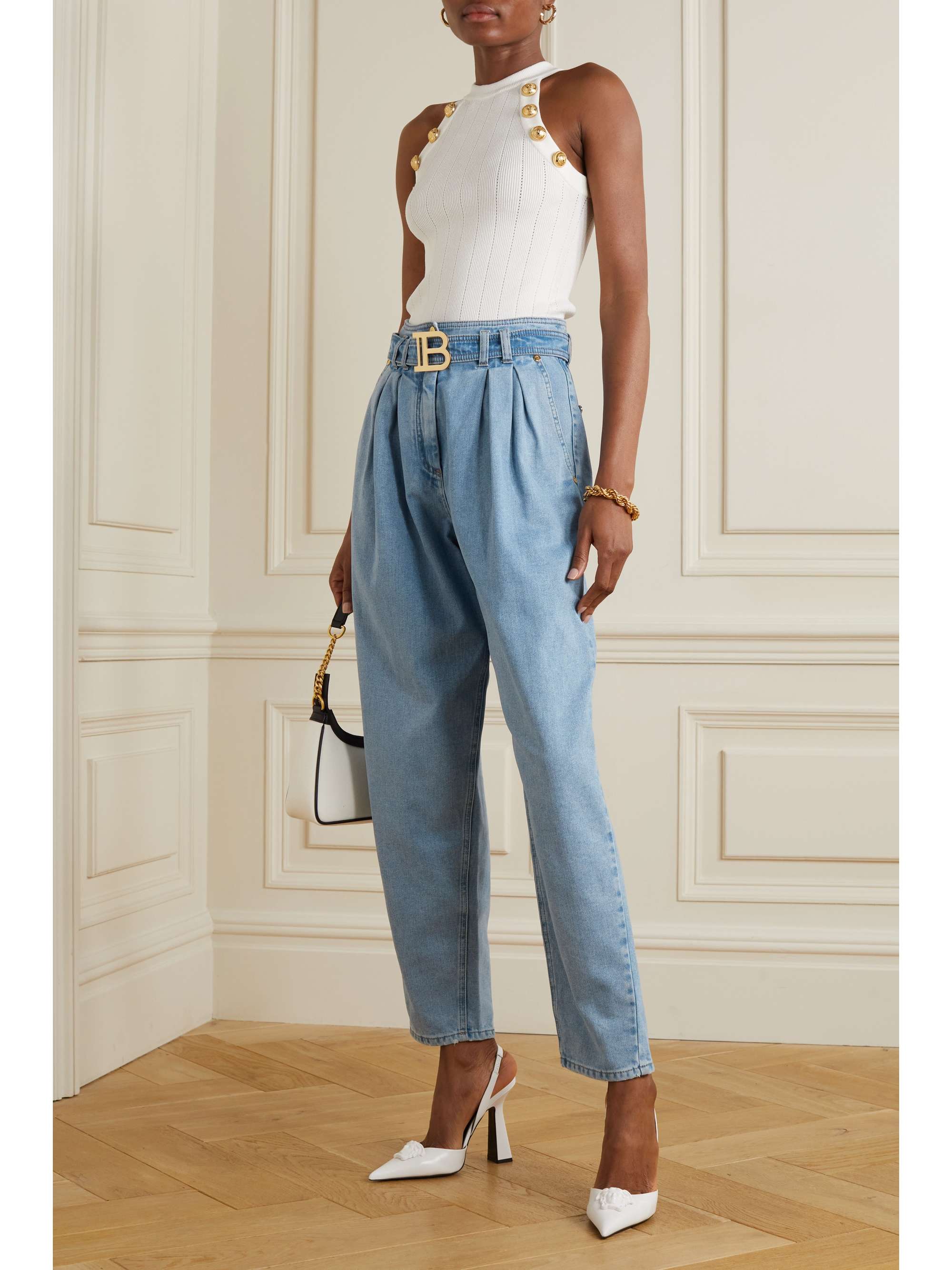 high rise boyfriend jeans